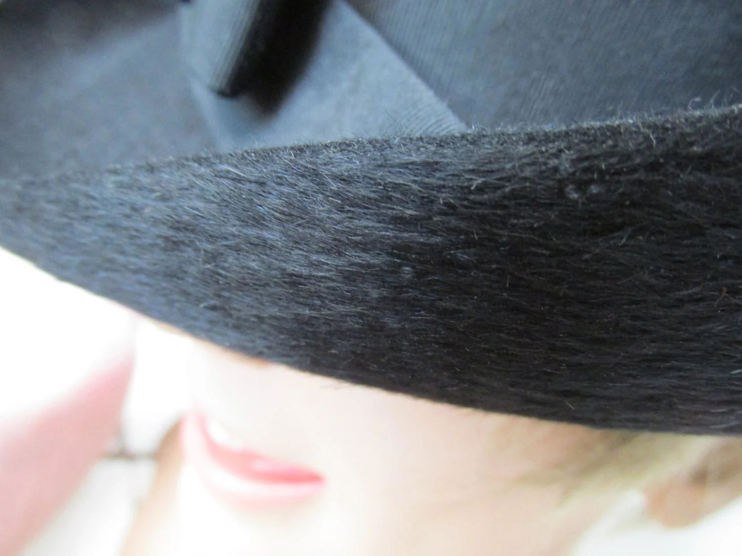60s Mod Fur Fedora Military Style Designer Hat by Lilli of California Brigette Italian Brushed Fur Shell - Image 5