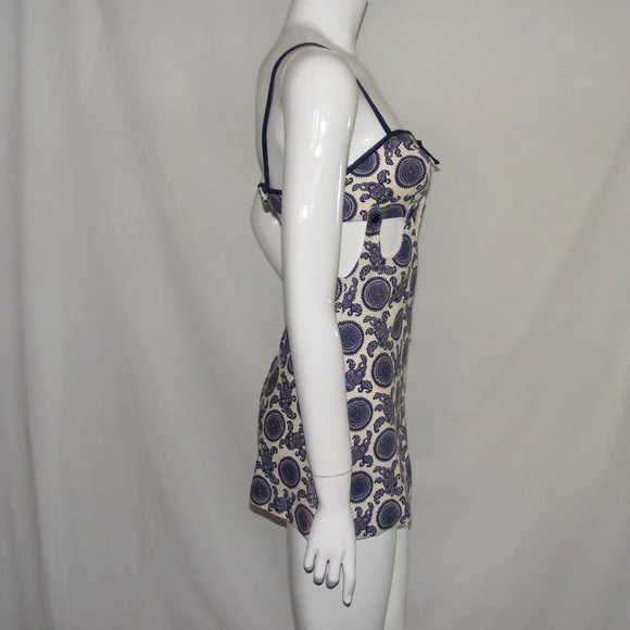 60s Mod Go-go Ultra Mini Dress Cutouts Strappy - Image 8