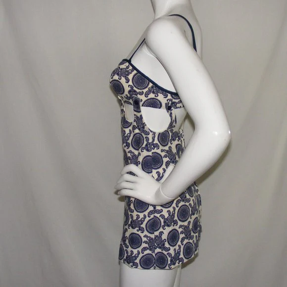 60s Mod Go-go Ultra Mini Dress Cutouts Strappy - Image 9