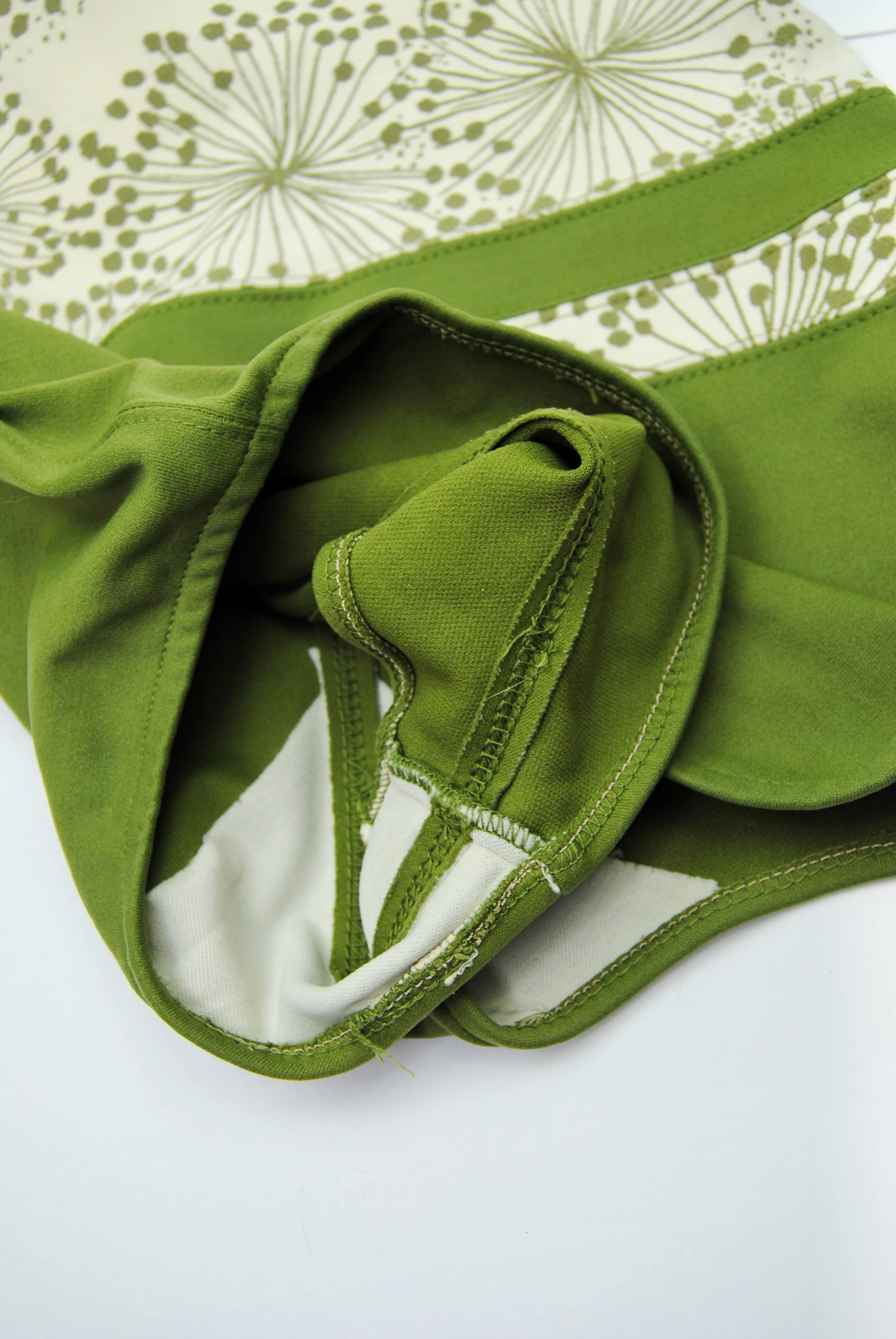 60s Mod Olive Green And Cream Swim Suit By Catalina - Image 7