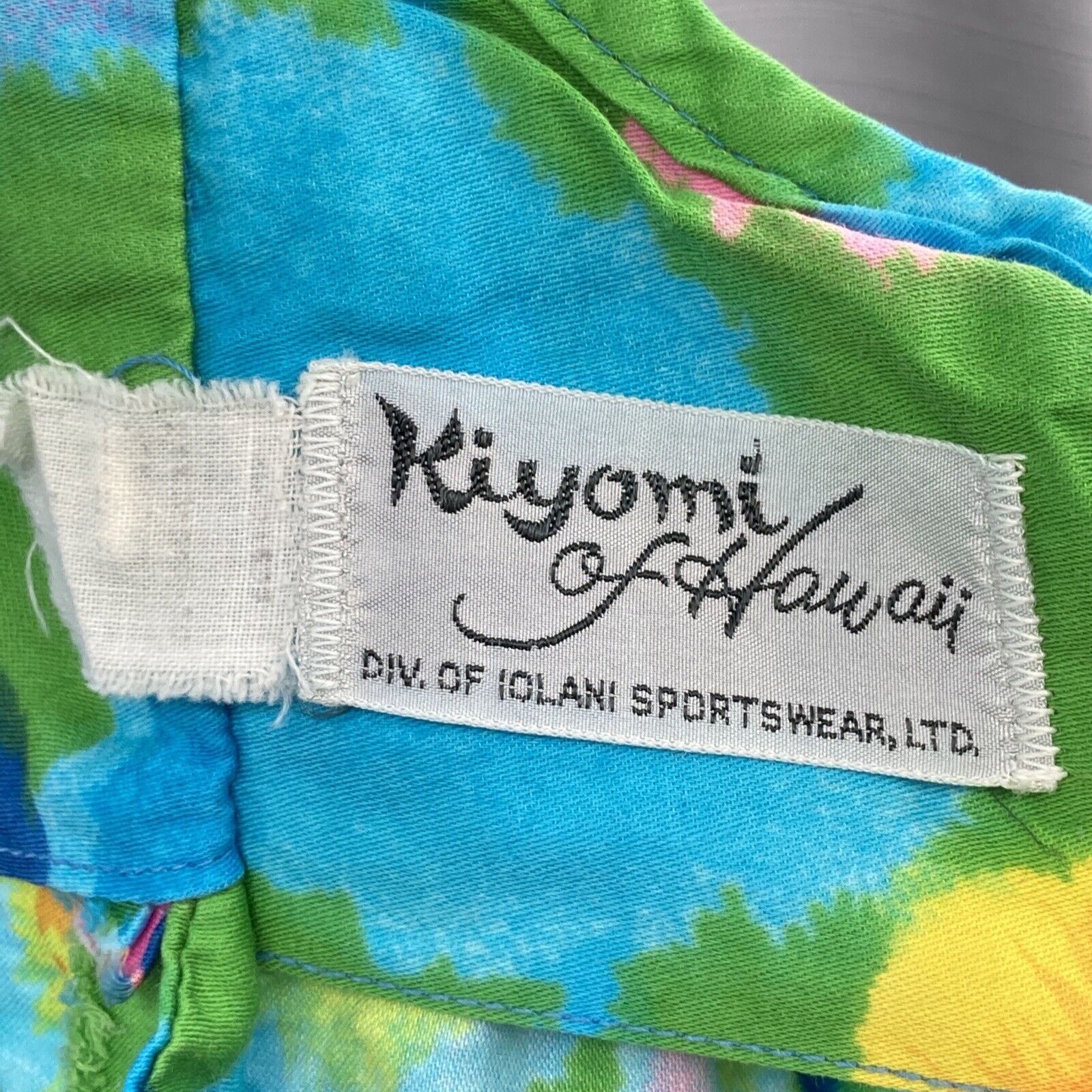 60s Mod Psychedelic Flower Power Knee Length Dress By Kiyomi of Hawaii - Image 9