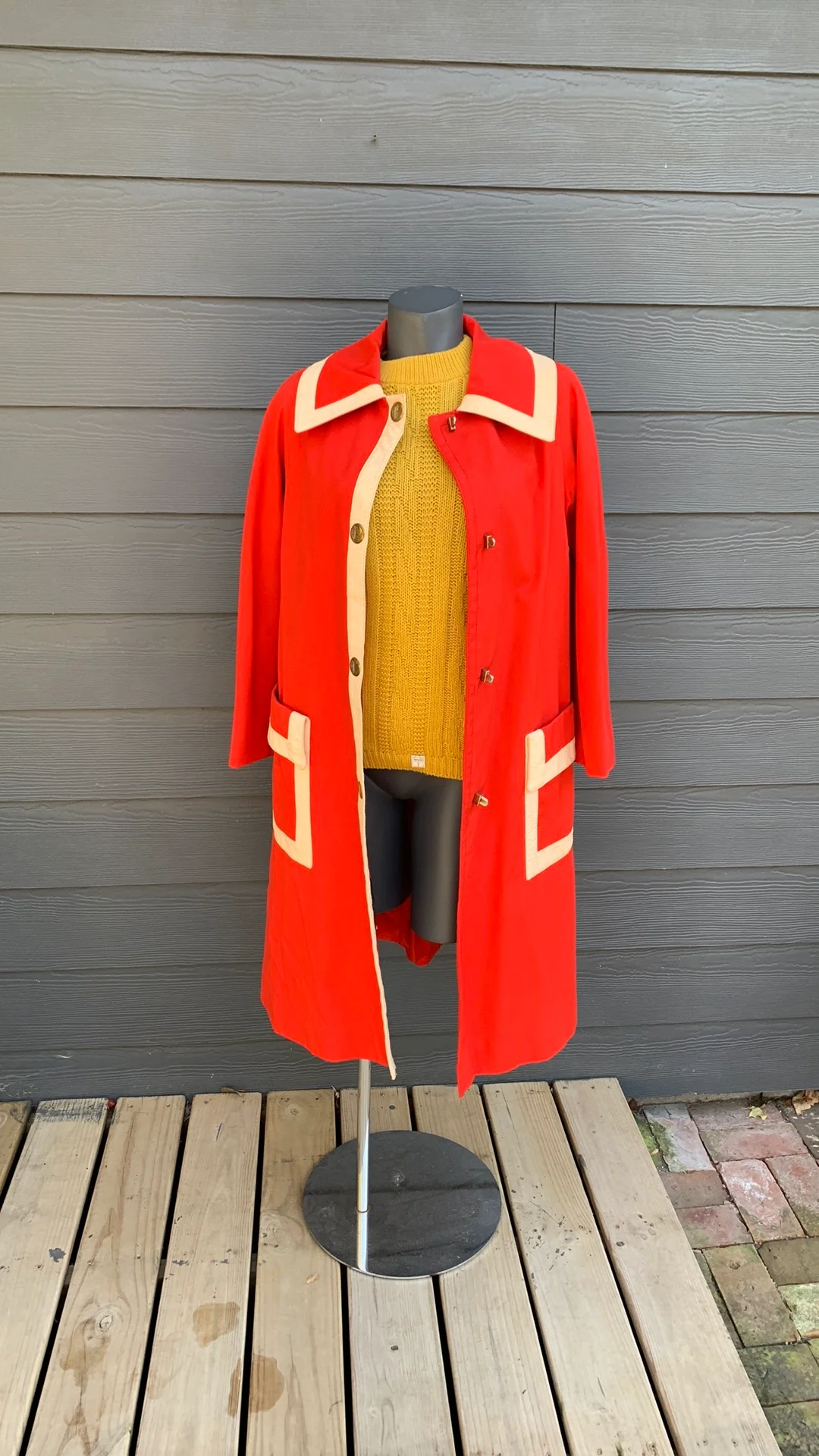 60s Mod Style Raincoat - As Is By Raincheetahs - Image 4