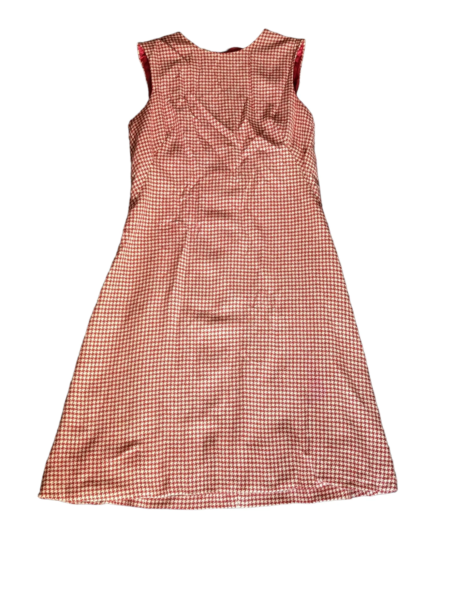60s Mod Wool Gingham Check Mini Dress Jumper By Junior Sophisticates - Image 10