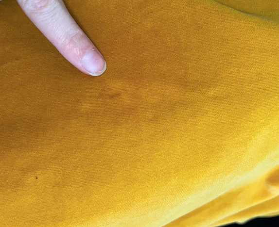 60s Mustard Velveteen Black Tinsel Lace Evening Gown By Young Sophisticates - Image 15