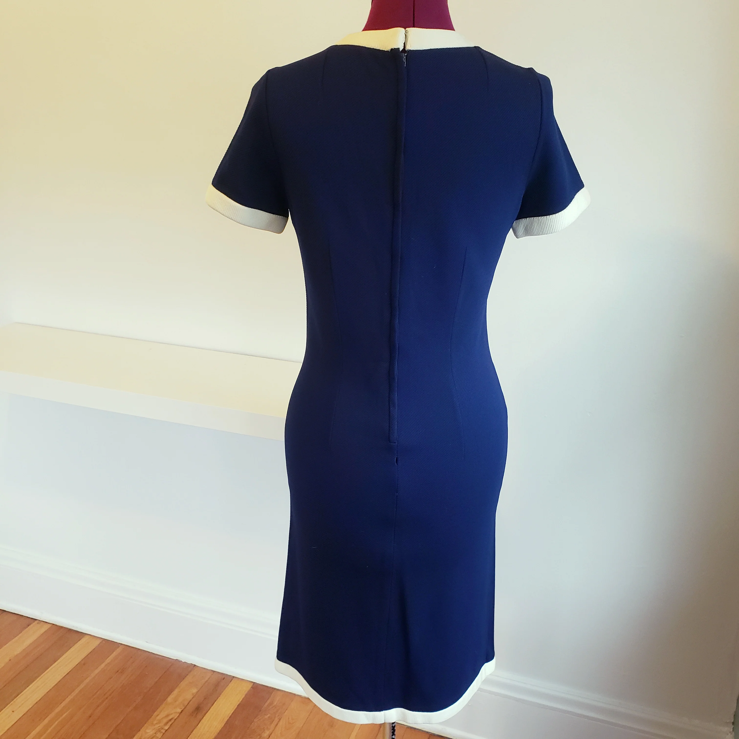 60s Nautical Mod Dress By Jonathan Logan - Image 2