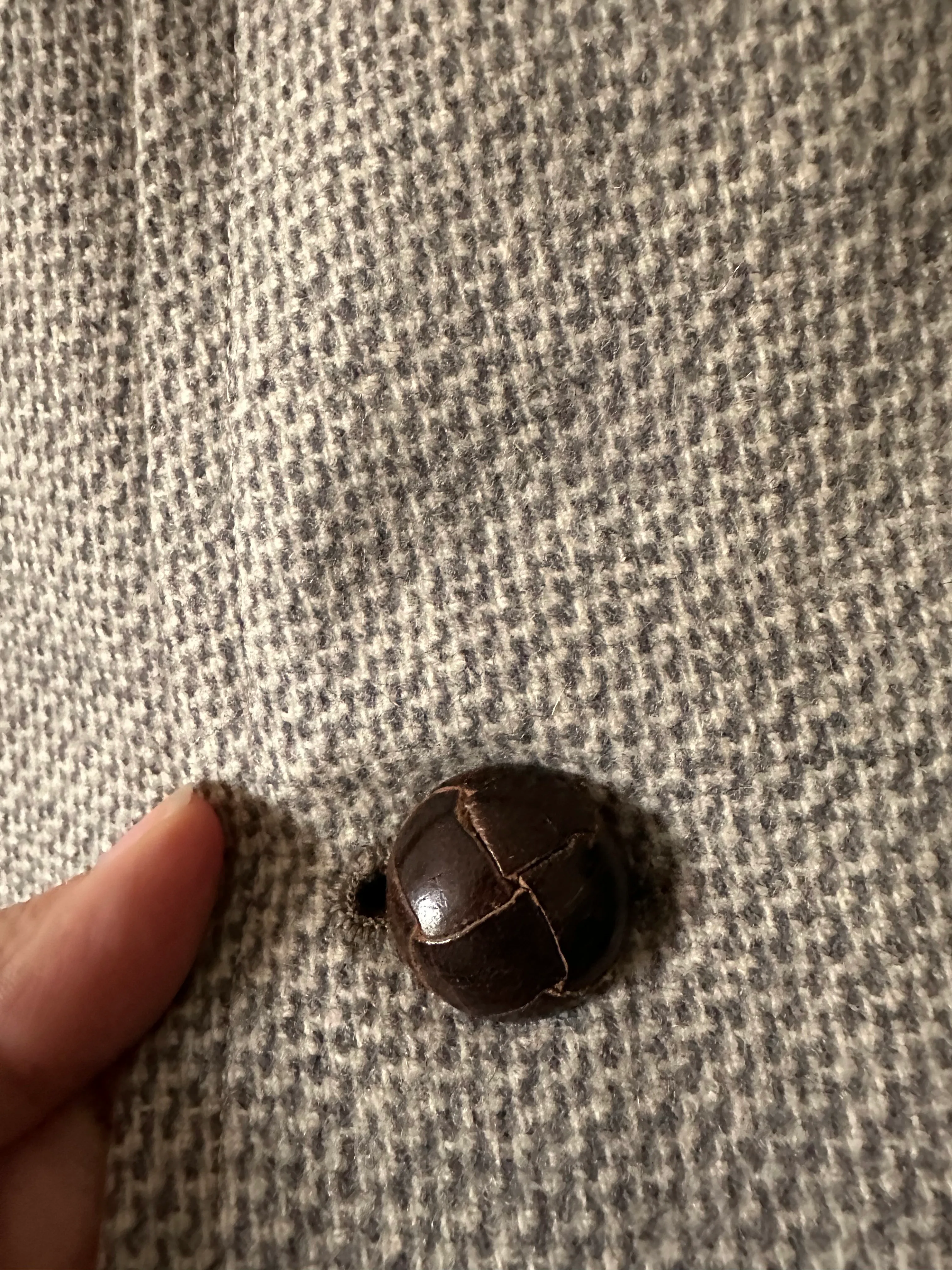 60s Oatmeal Tweed Ling Coat By British-R - Image 3