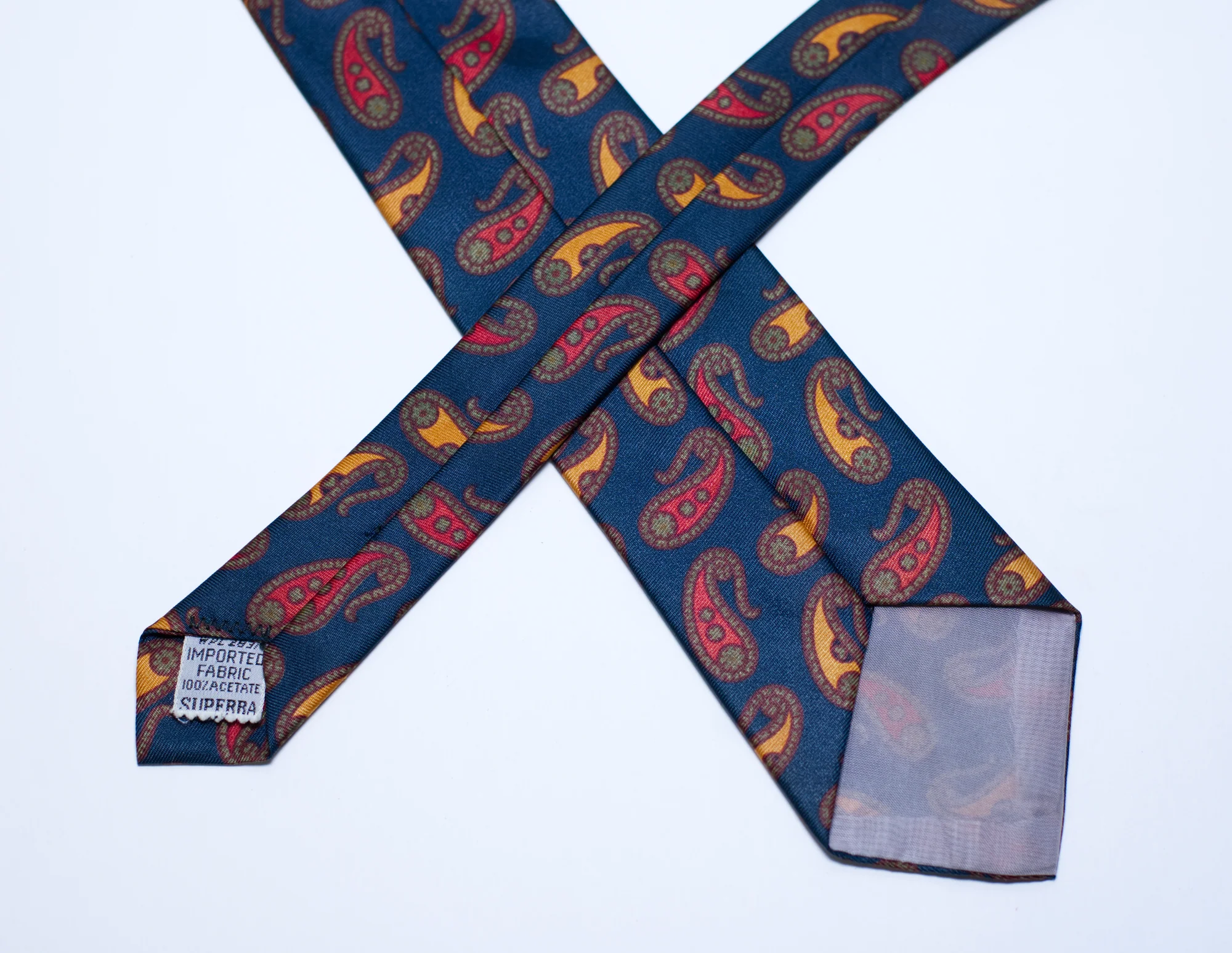 60s Paisley Skinny Necktie By Superra - Image 3