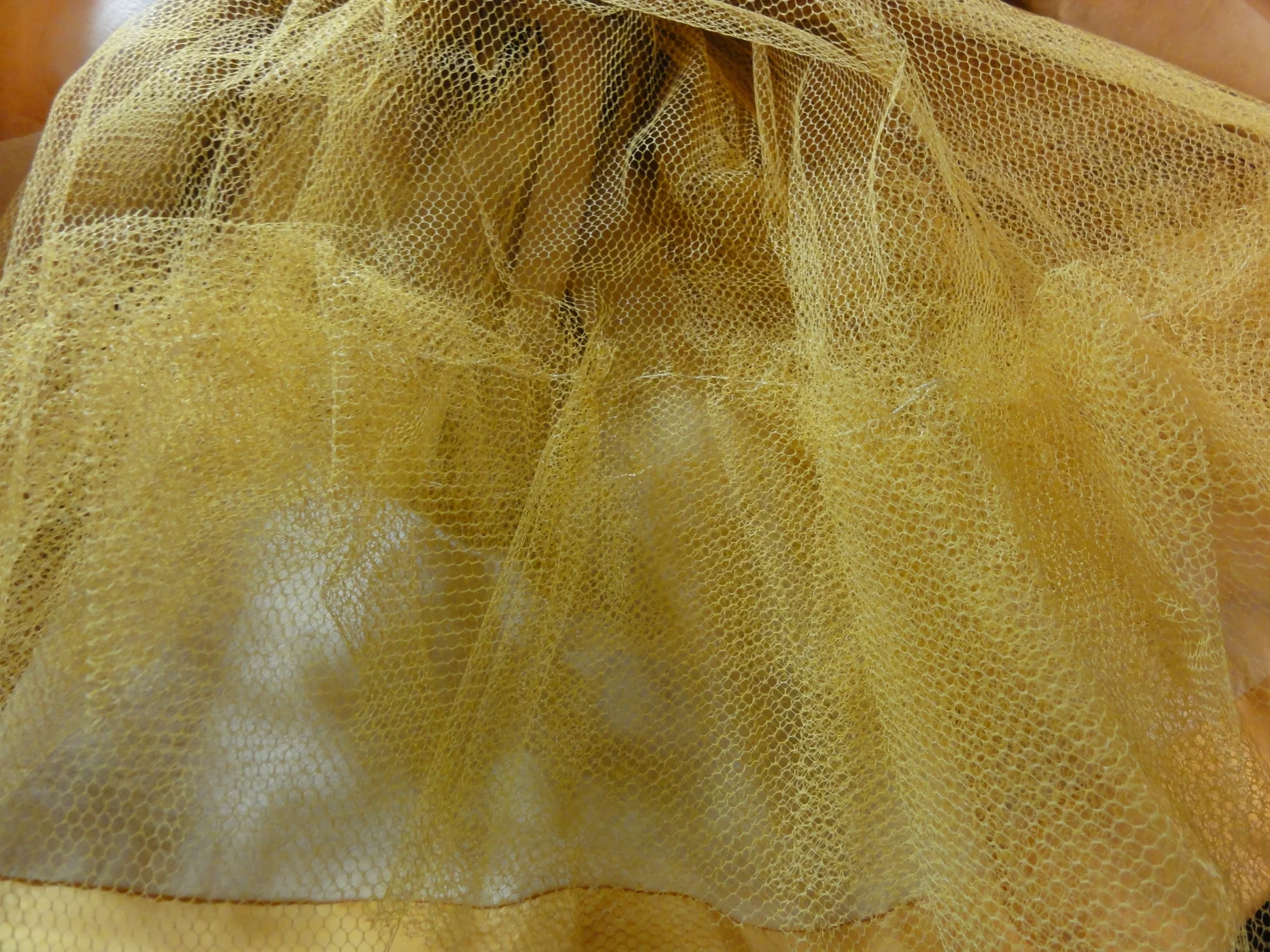 60s Party Dress Gold Satin Bubble Skirt Evening Gown - Image 7