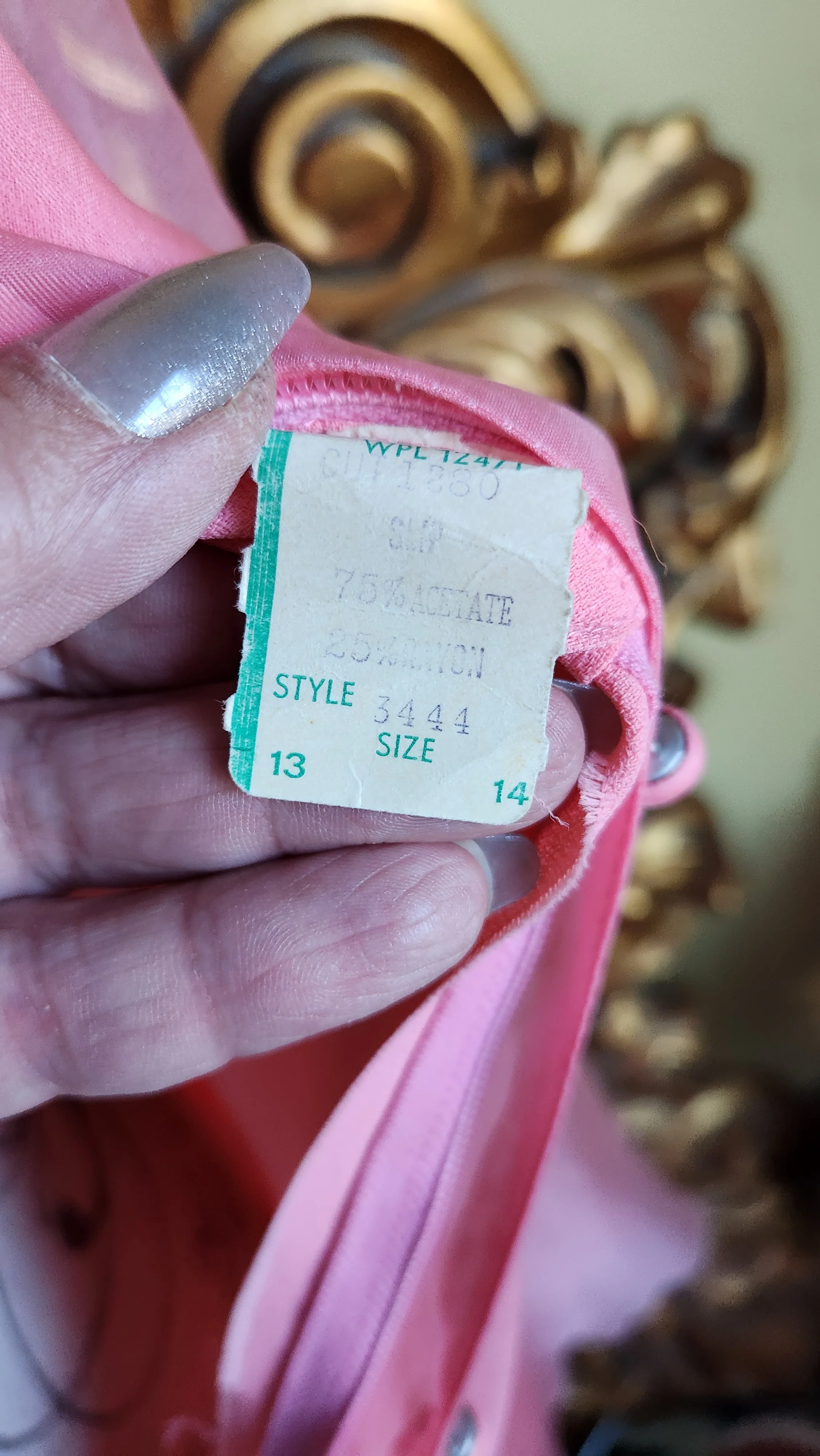 60s Pink Sheer Baby Doll Dress With Large Bow By Pixie of California - Image 9
