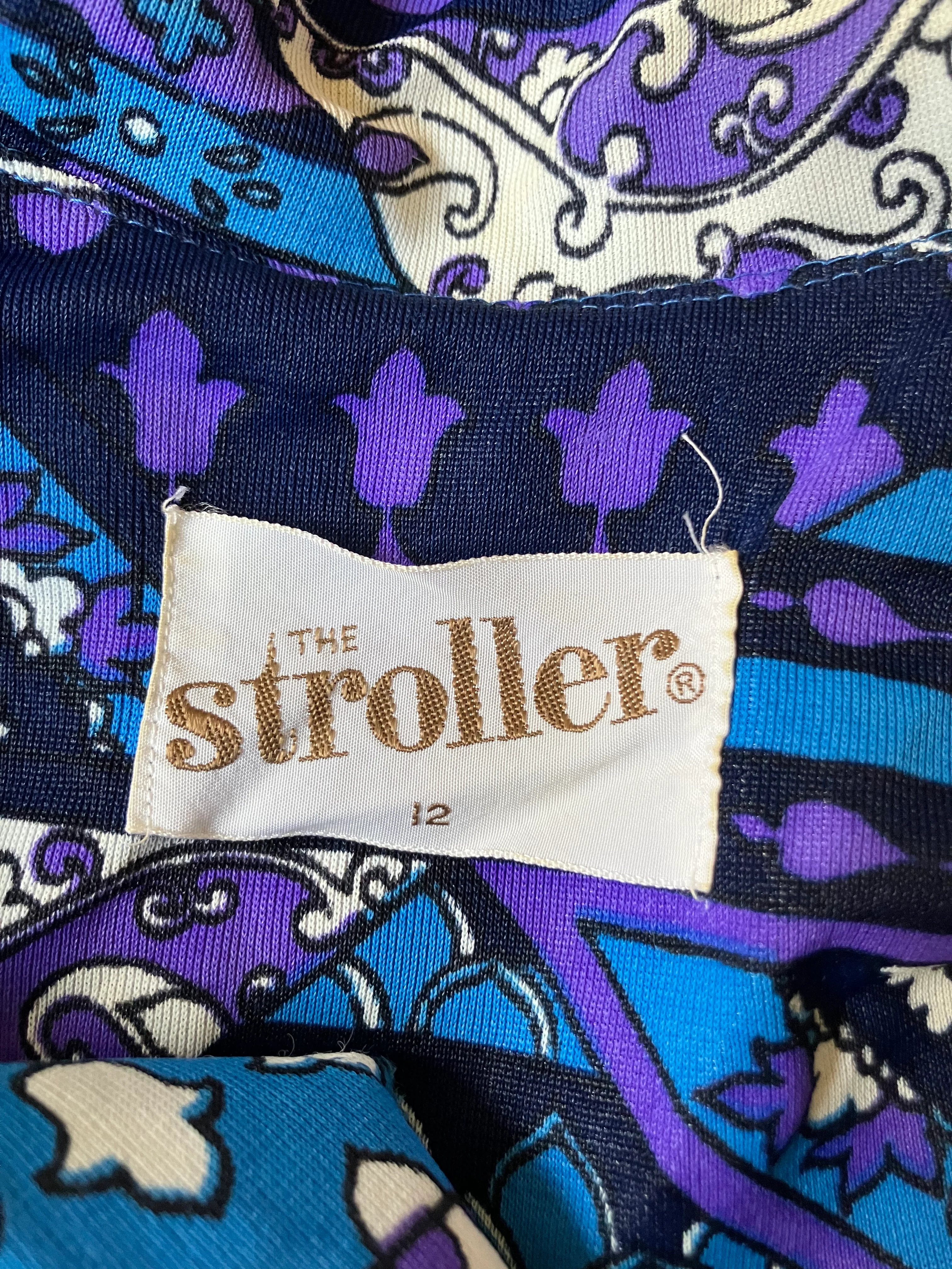60s Psychadelic Print Mod Gogo A-line Shift Dress By The Stroller - Image 10