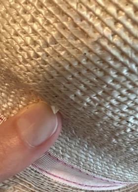 60s Straw Sun Hat With Pink Detailing By Fashion Guild - Image 14