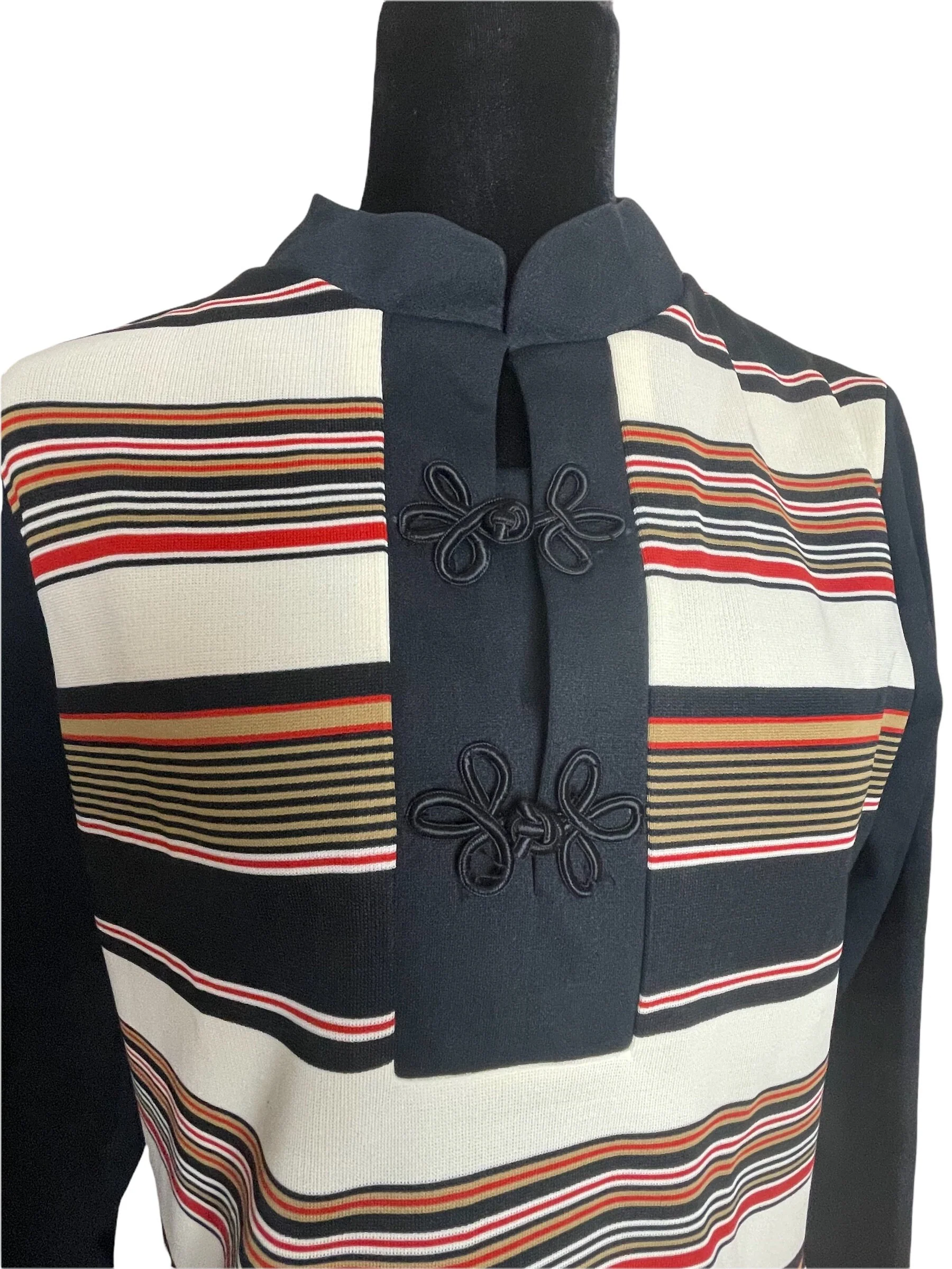 60s Striped Drop Waist Dress Xxl by Empress of Dallas - Image 3