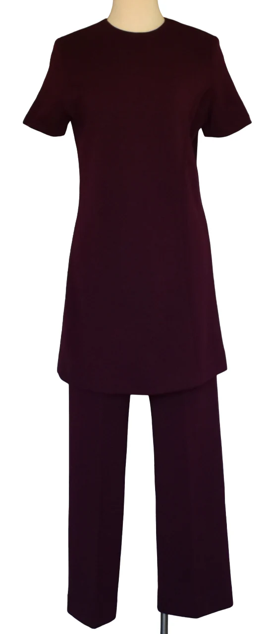 60s Tunic Dress Pants, Striped Coat Three Piece Set By Roos Atkins Made In Italy - Image 5