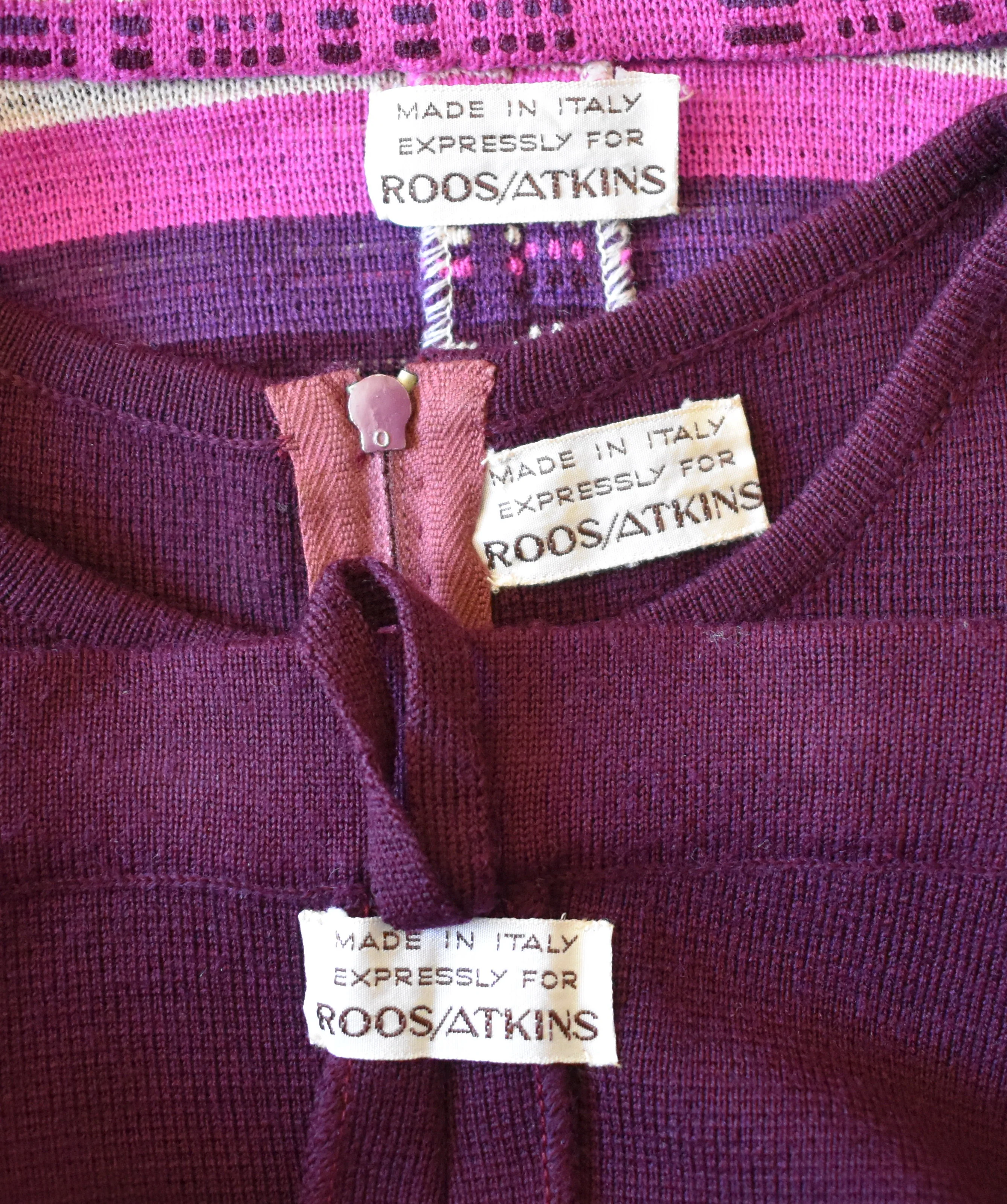 60s Tunic Dress Pants, Striped Coat Three Piece Set By Roos Atkins Made In Italy - Image 9