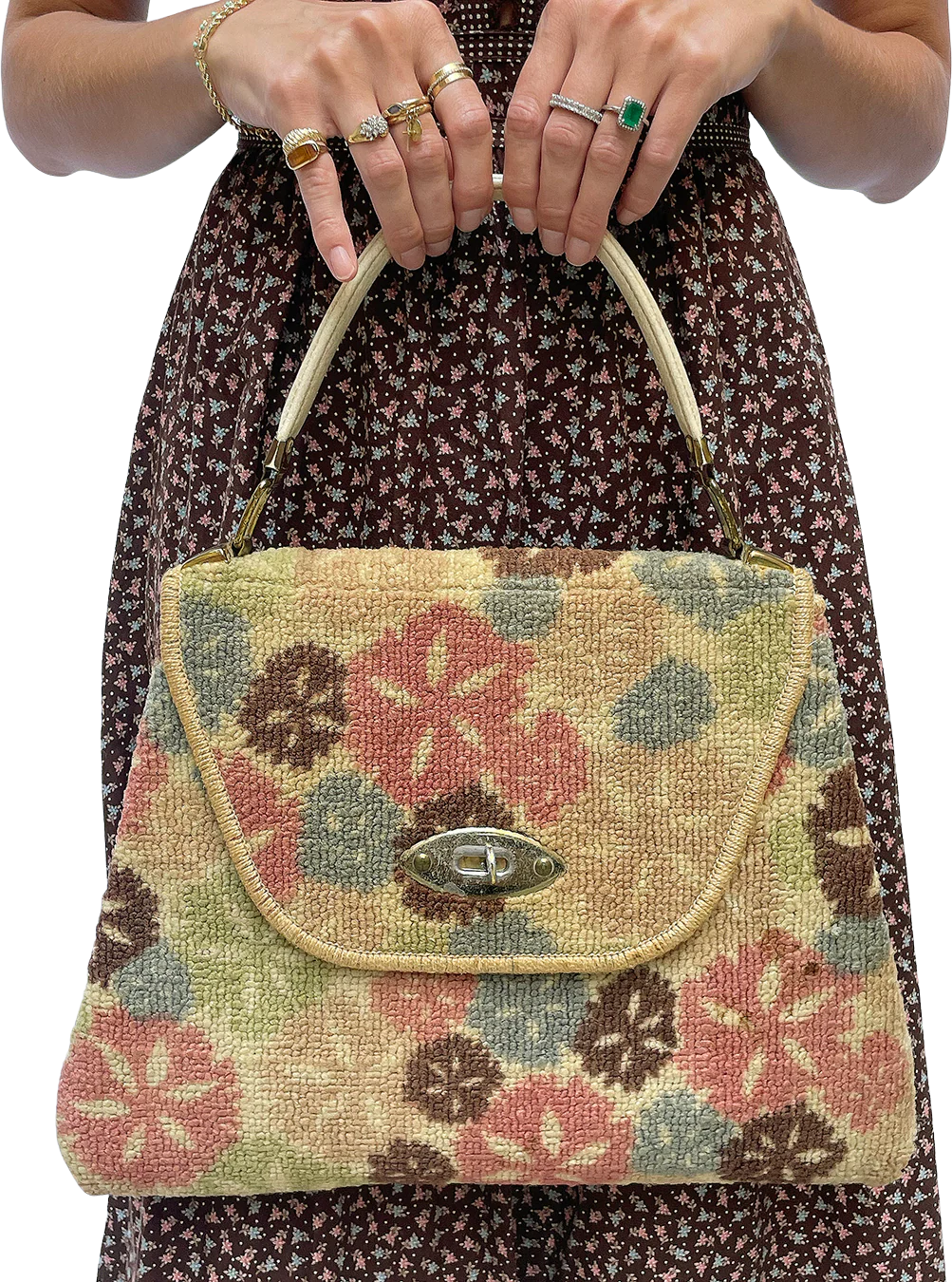 60s Vintage 60s Carpet Bag By Jerry Terrence By Jerry Terrence - Image 2