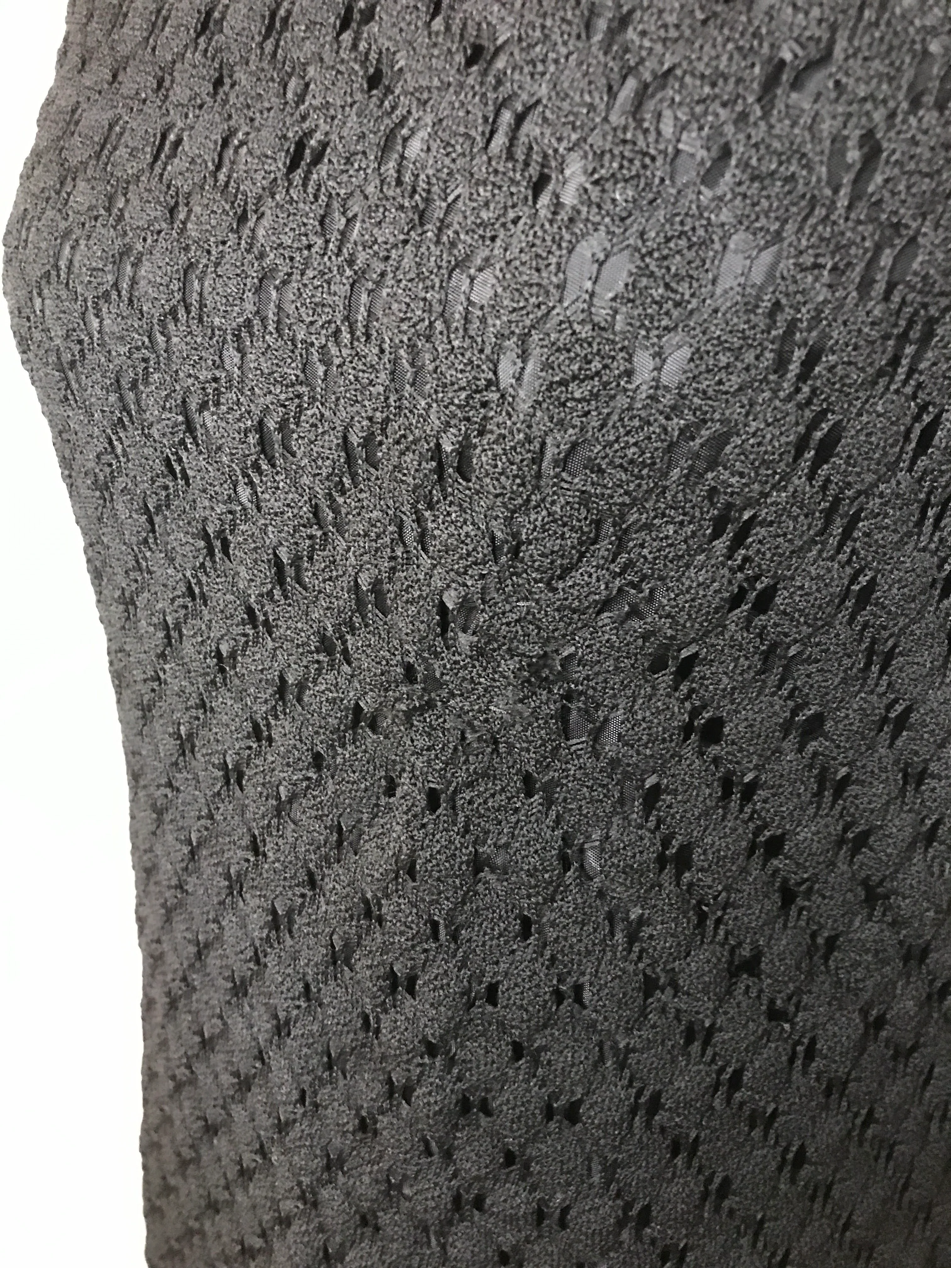 60s Vintage Black Cocktail Party Lace Shift Gogo Dress - Image 5