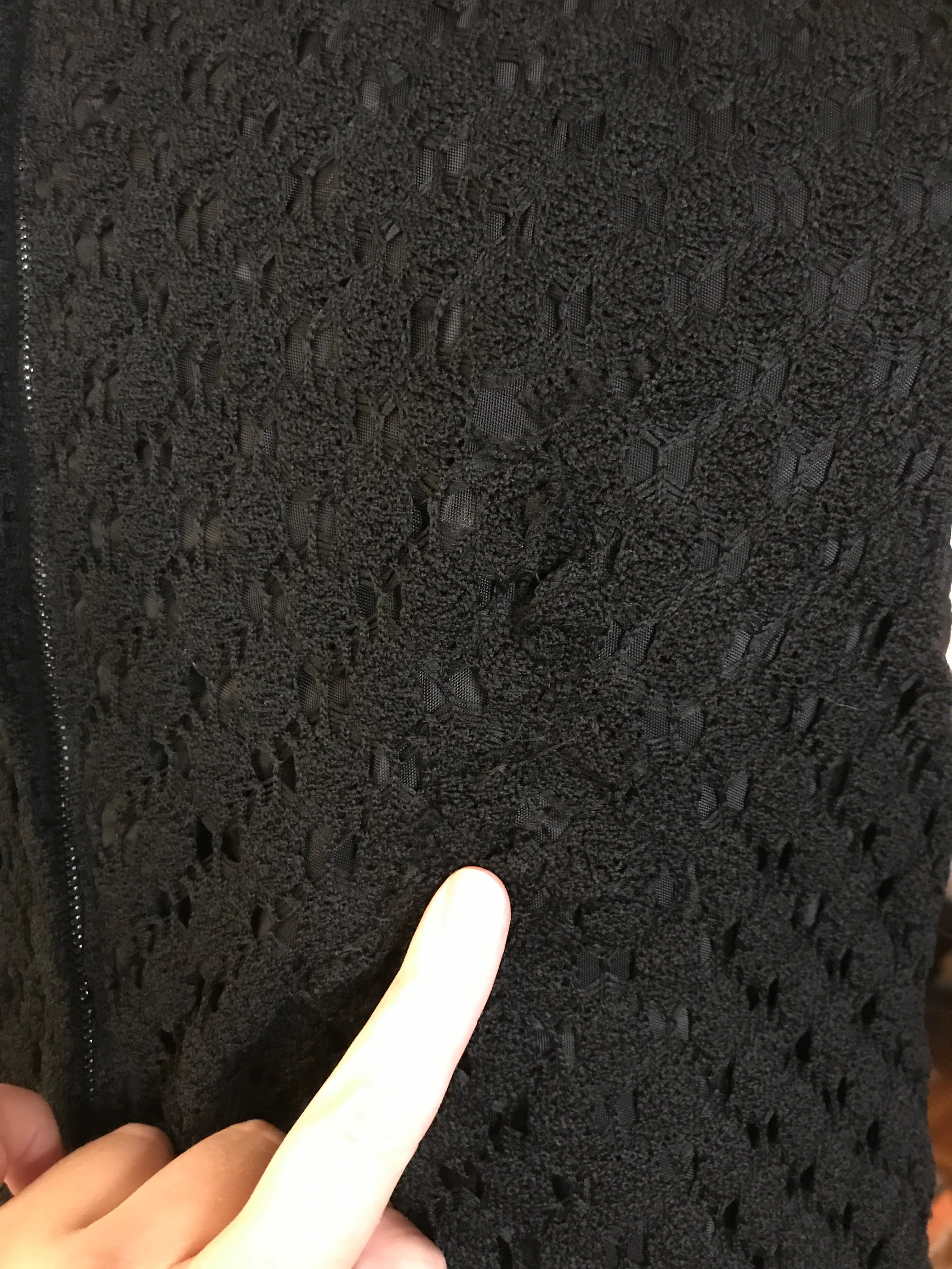 60s Vintage Black Cocktail Party Lace Shift Gogo Dress - Image 8