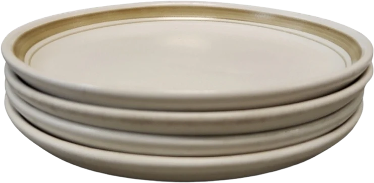 60s Vintage Denby Stoneware Set Of 4 Plates 6.5" By Denby Stoneware - Image 2