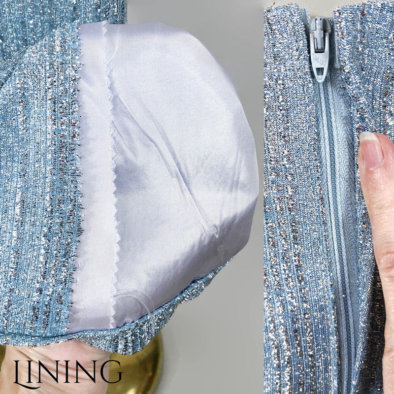 60s Vintage Lurex Tinsel Space Age Flared Party Pants - Image 8