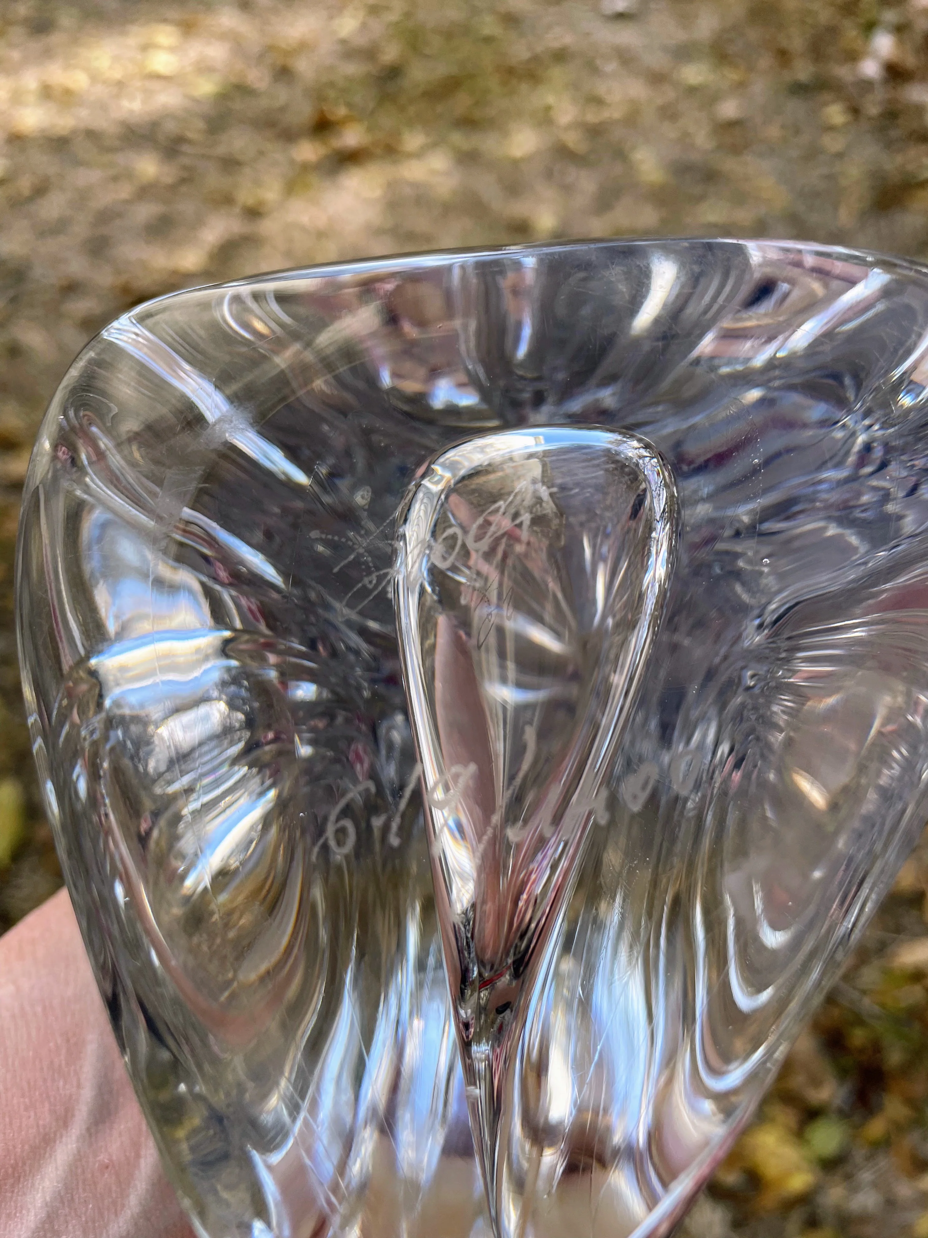 60s Vintage Mcm Italian Clear Art Glass Penguin Bird By Mario Brogi - Image 5