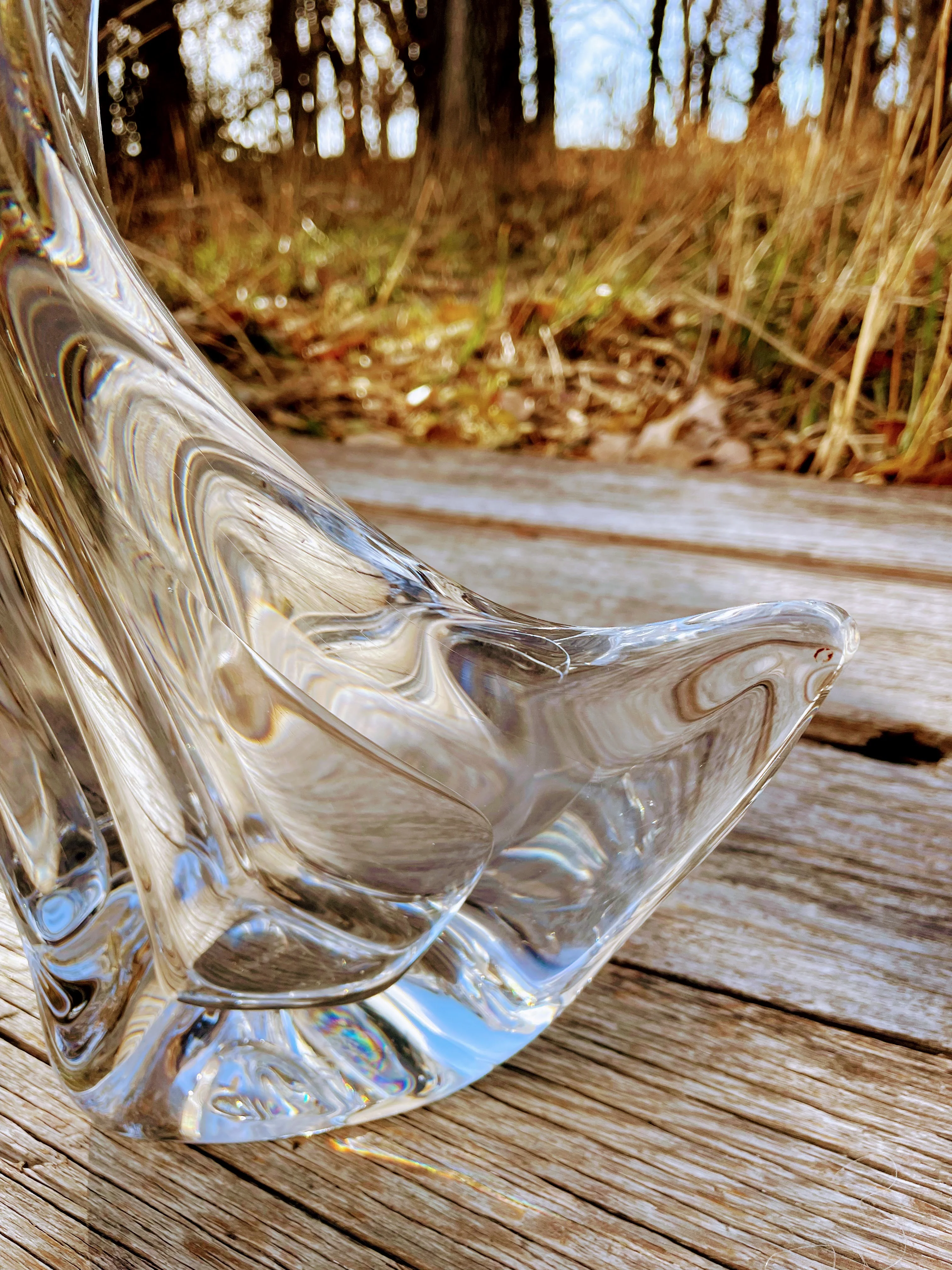 60s Vintage Mcm Italian Clear Art Glass Penguin Bird By Mario Brogi - Image 6