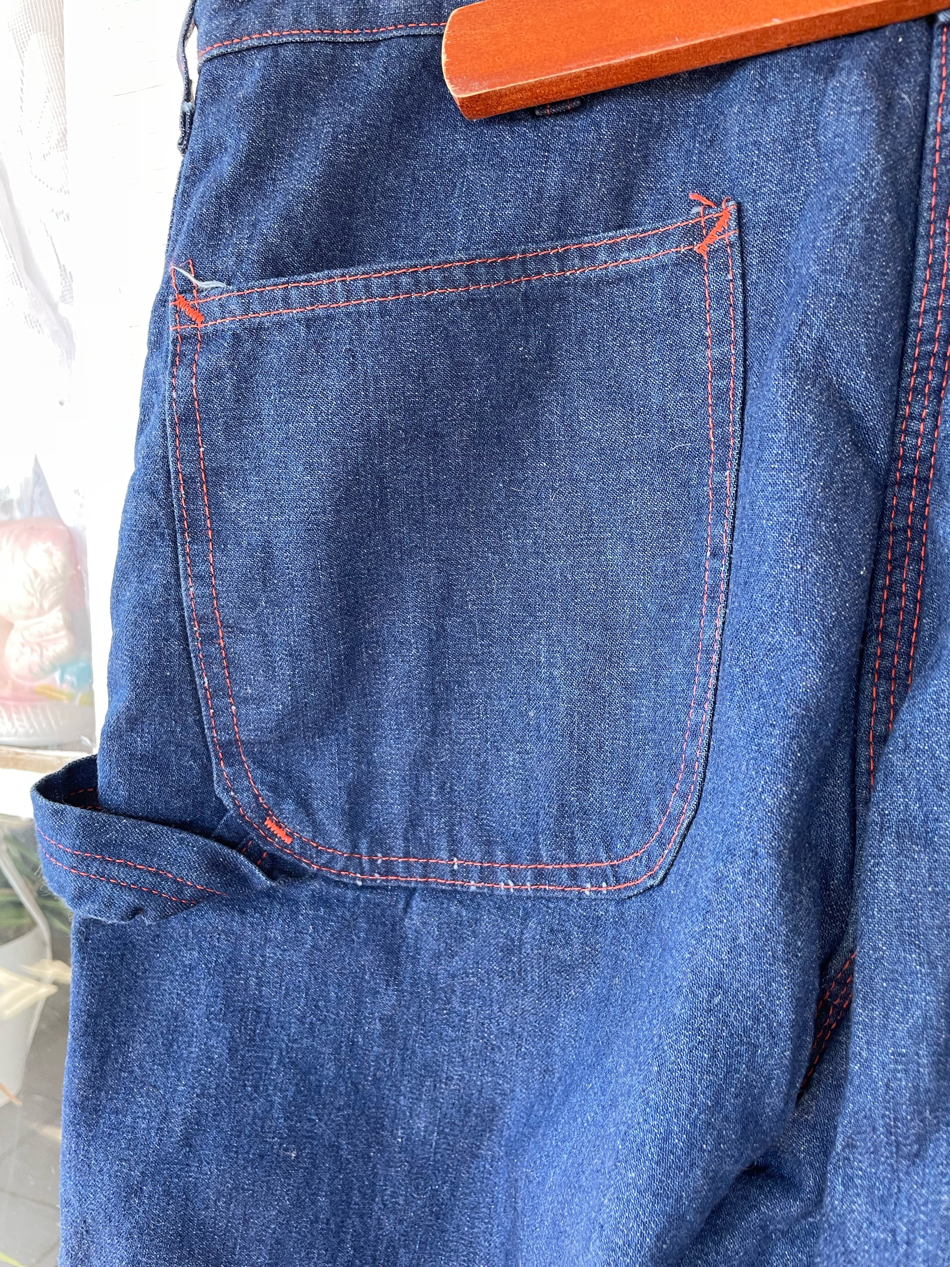 60s Vintage Mens Insulated Jeans 60s 33/29 By Montgomery Wards - Image 10