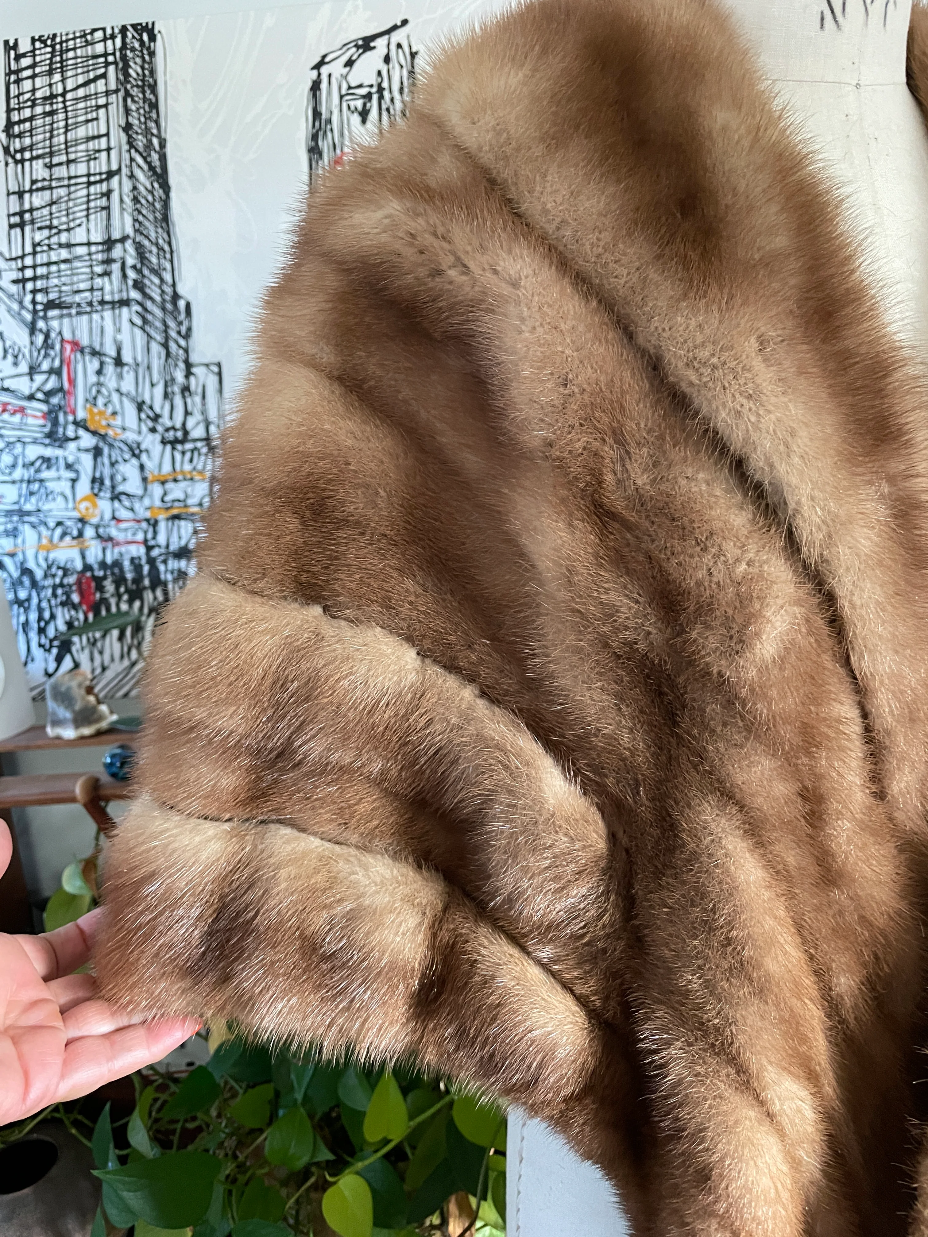 60s Vintage Mink Stole - Image 3