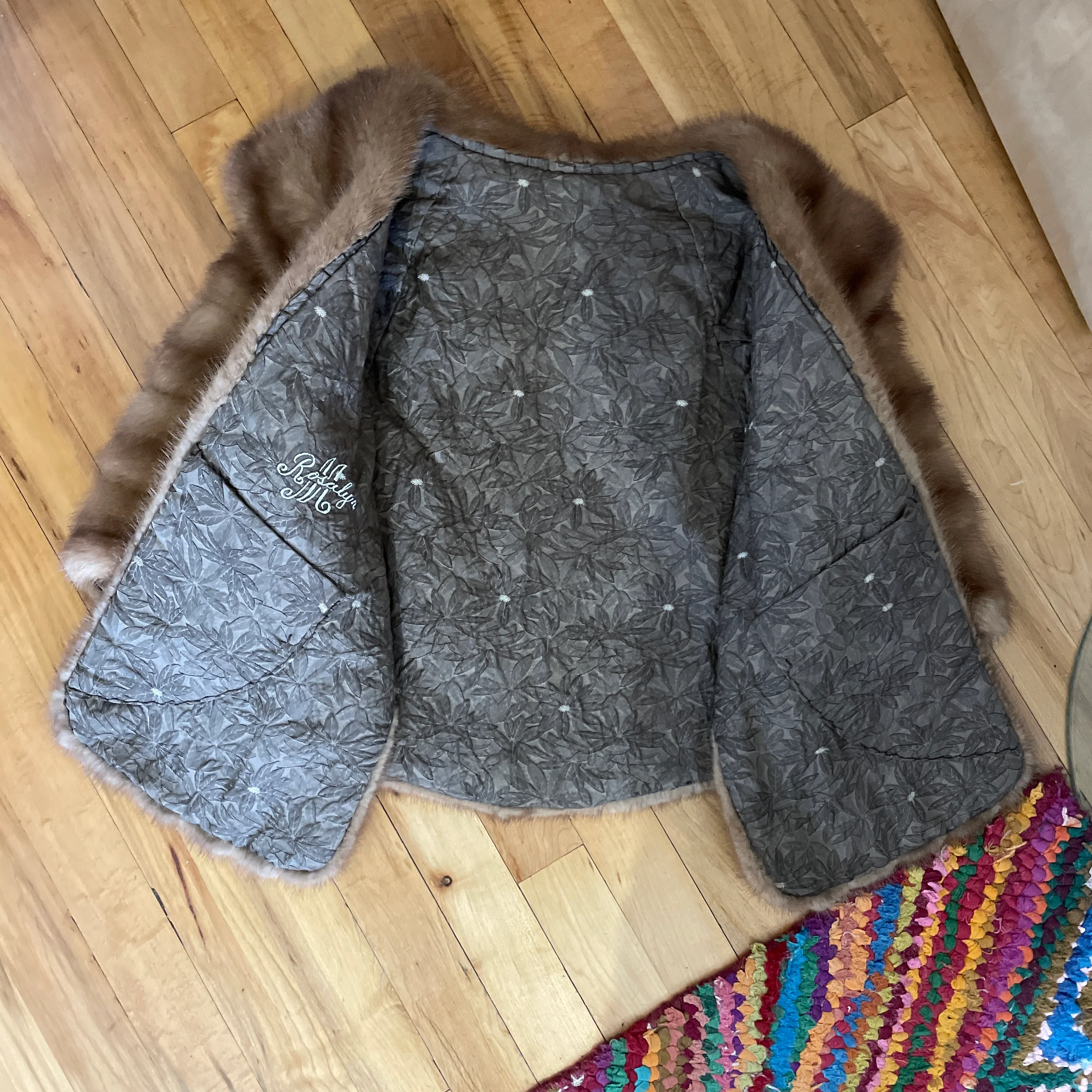 60s Vintage Mink Stole Shawl Shrug - Image 10