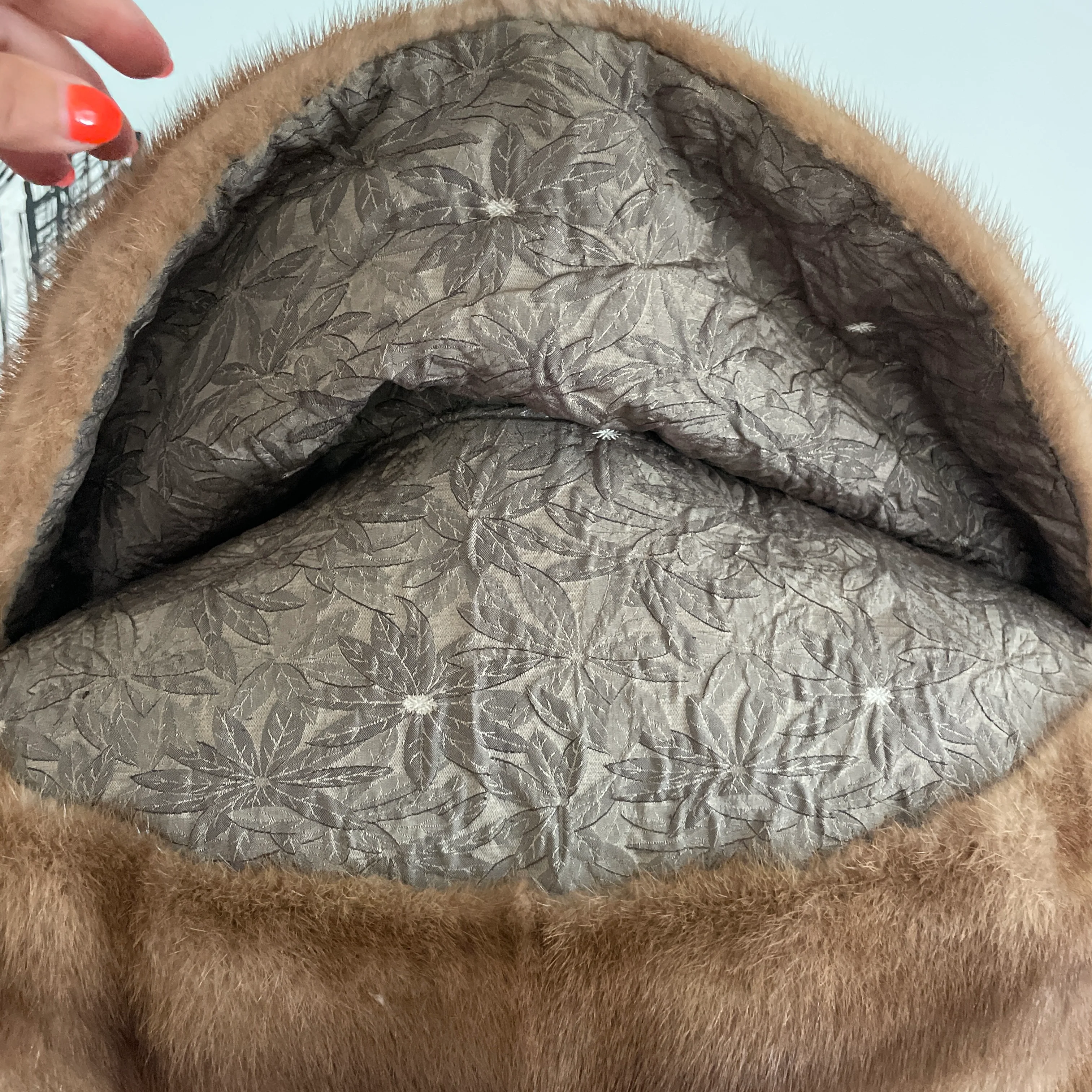 60s Vintage Mink Stole Shawl Shrug - Image 5