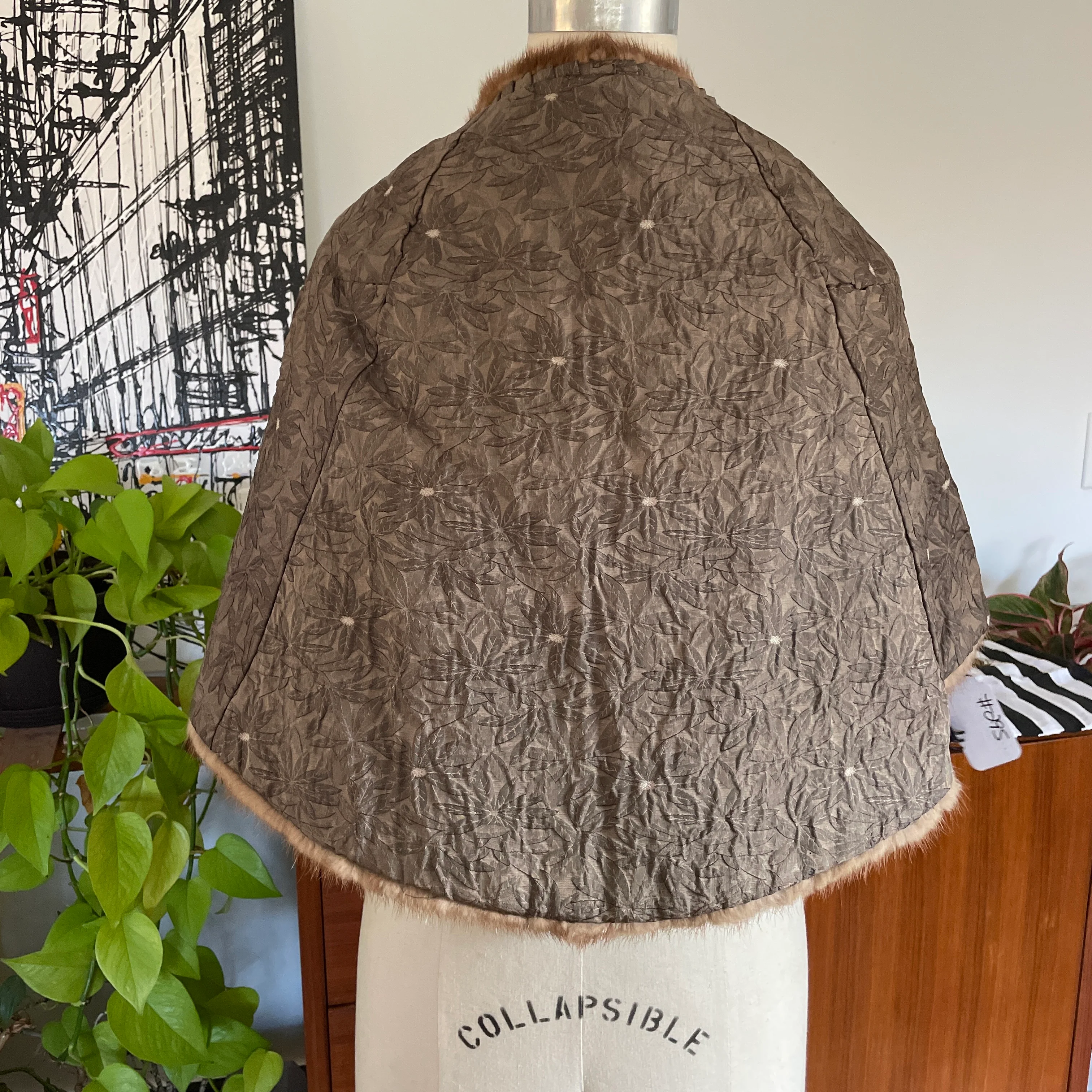 60s Vintage Mink Stole Shawl Shrug - Image 8
