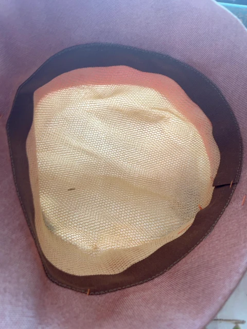 60s Vintage Two Toned Cloche Orange Bow W Veil Mod - Image 5