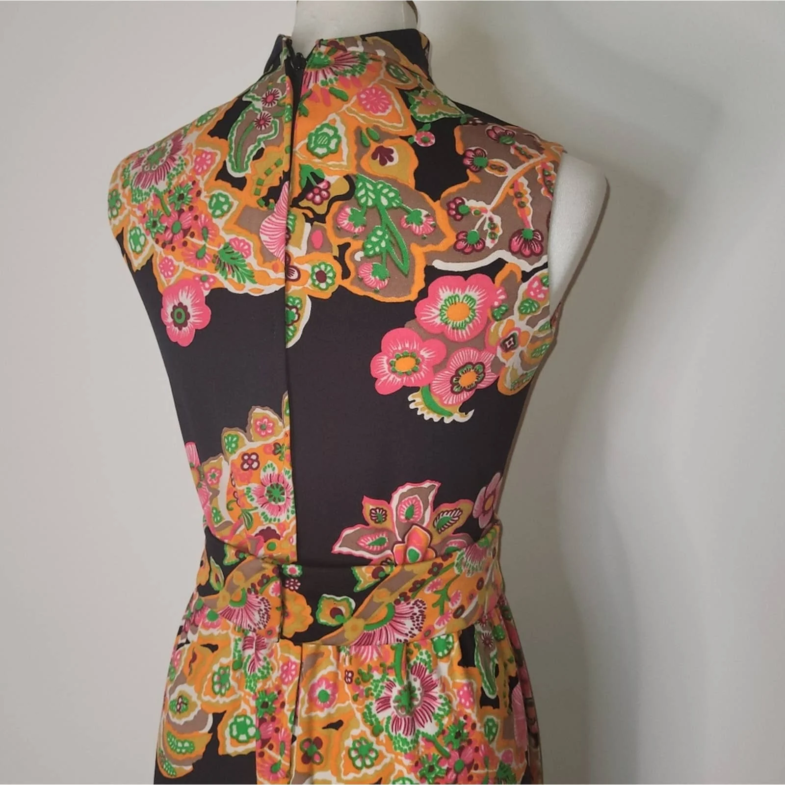 60s Vtg Multicolor Paisley Maxi Dress and Lillie Rubin Jacket by Don Luis de Espana - Image 8