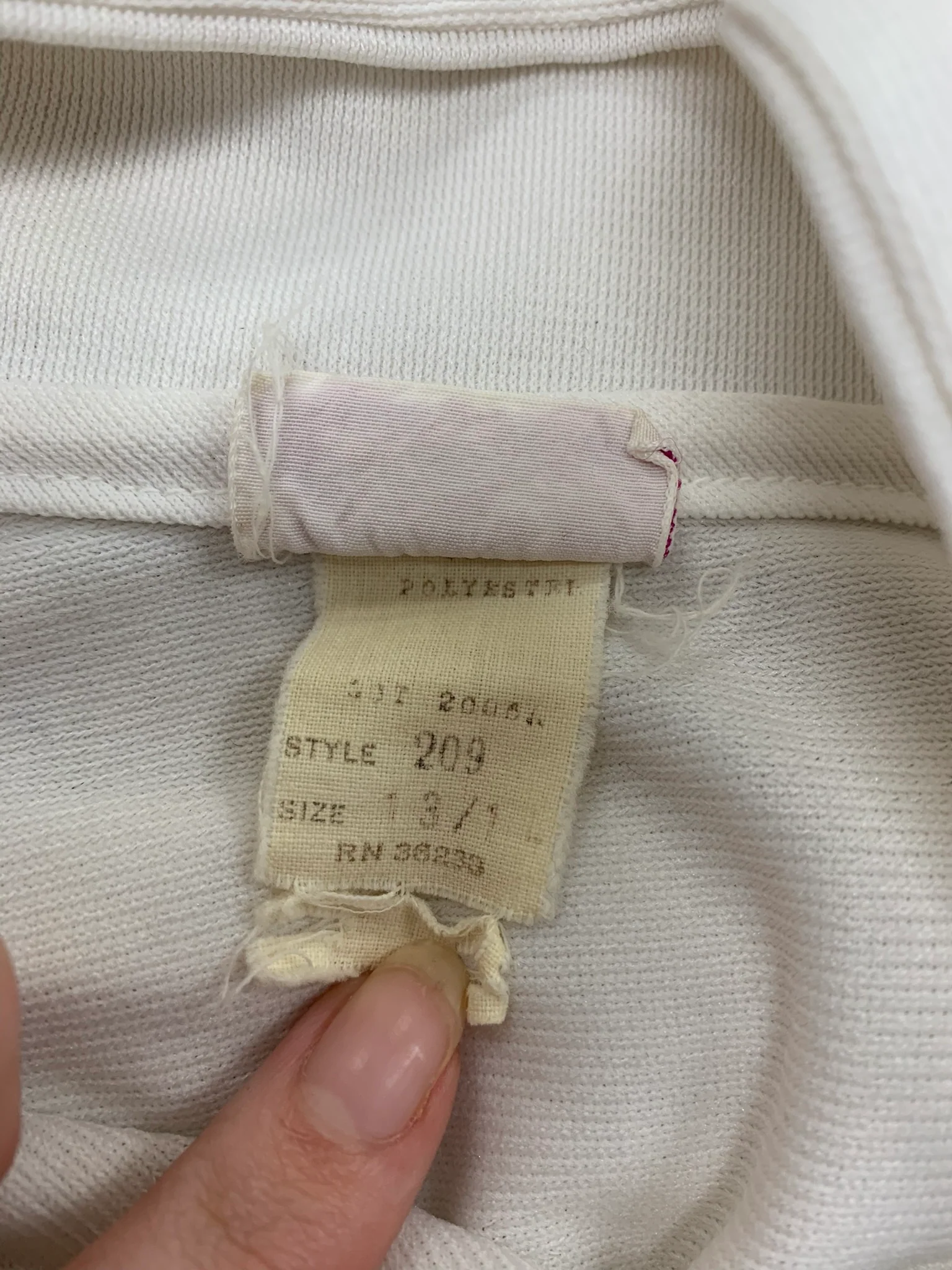 60s White Collared Waitress Dress By Dolly Dawn Uniforms - Image 9