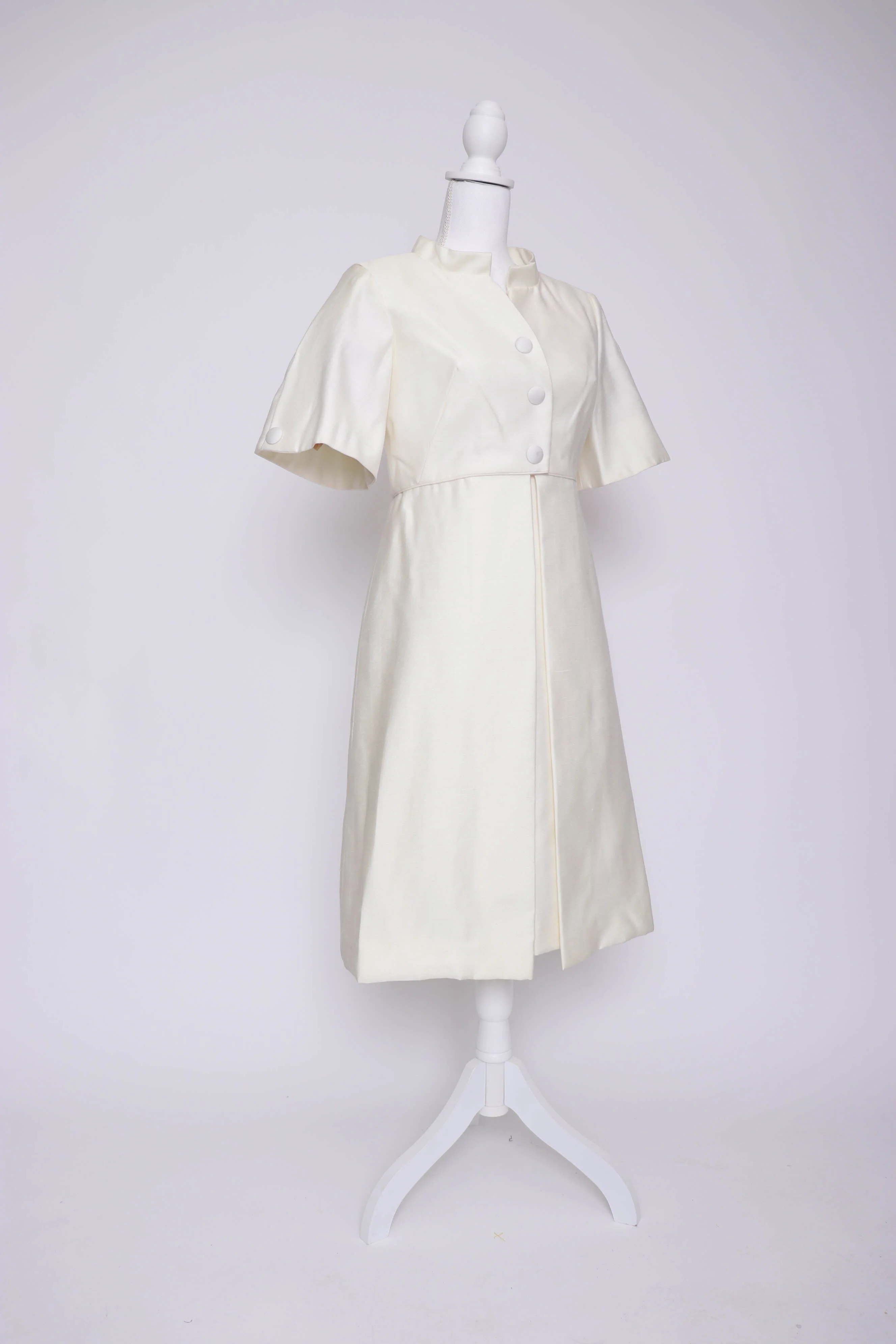 60s Winter White Coat and Dress S by  Emma Dome California - Image 6