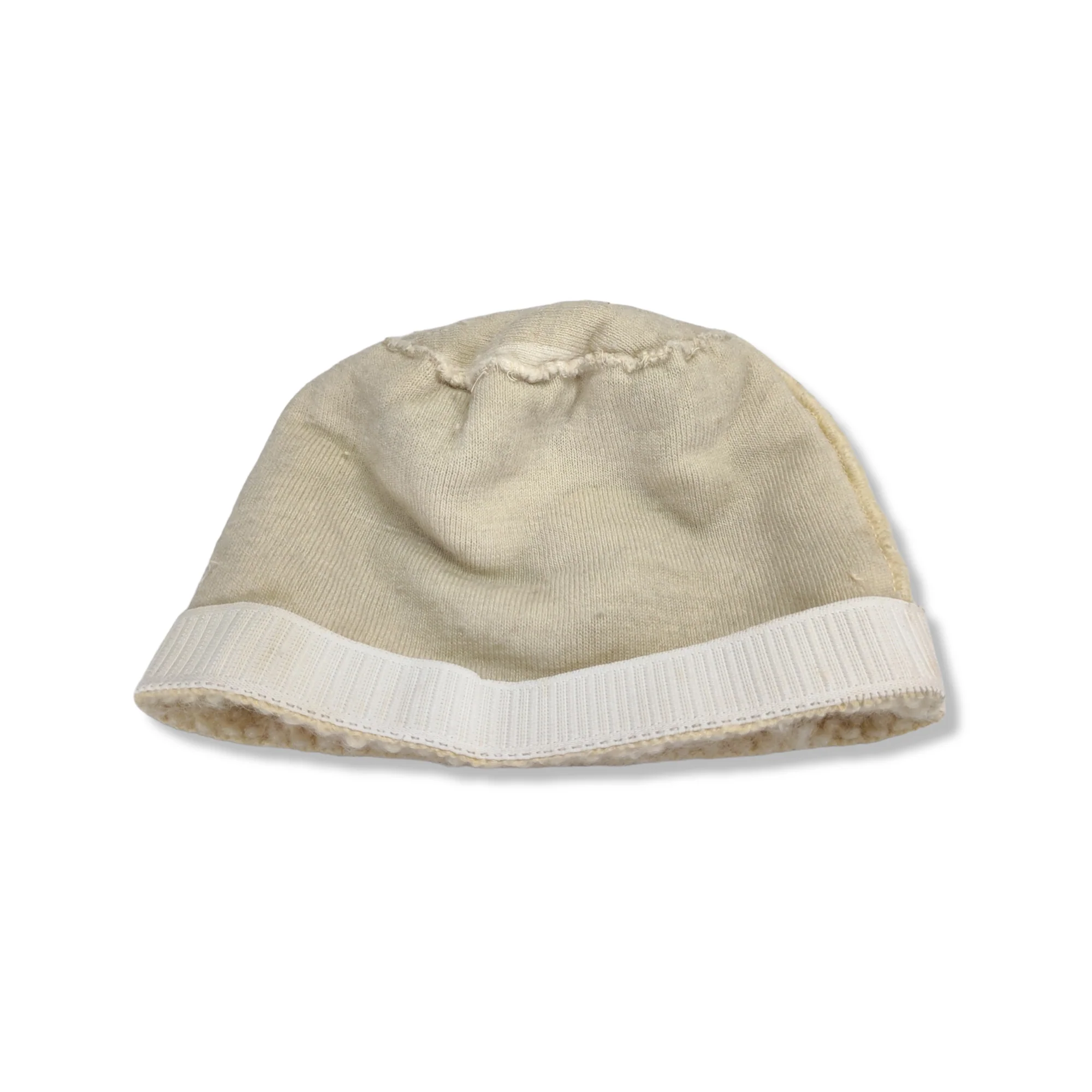 60s Winter White Faux Fur Toque Beanie Hat - Image 8