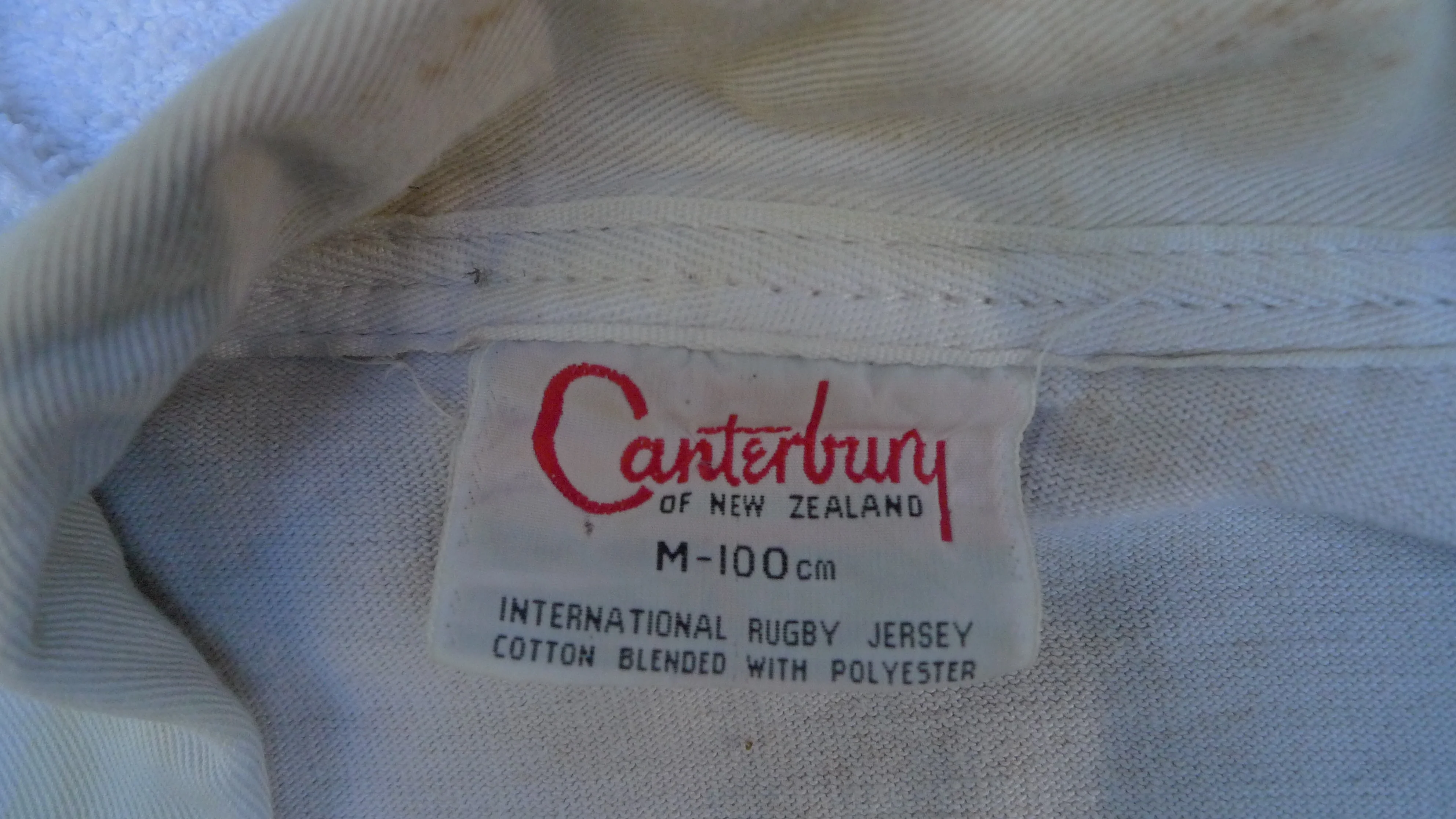 60s Womens 40 * Killer Vintage Rugby Shirt With Flaws By Canterbury - Image 3