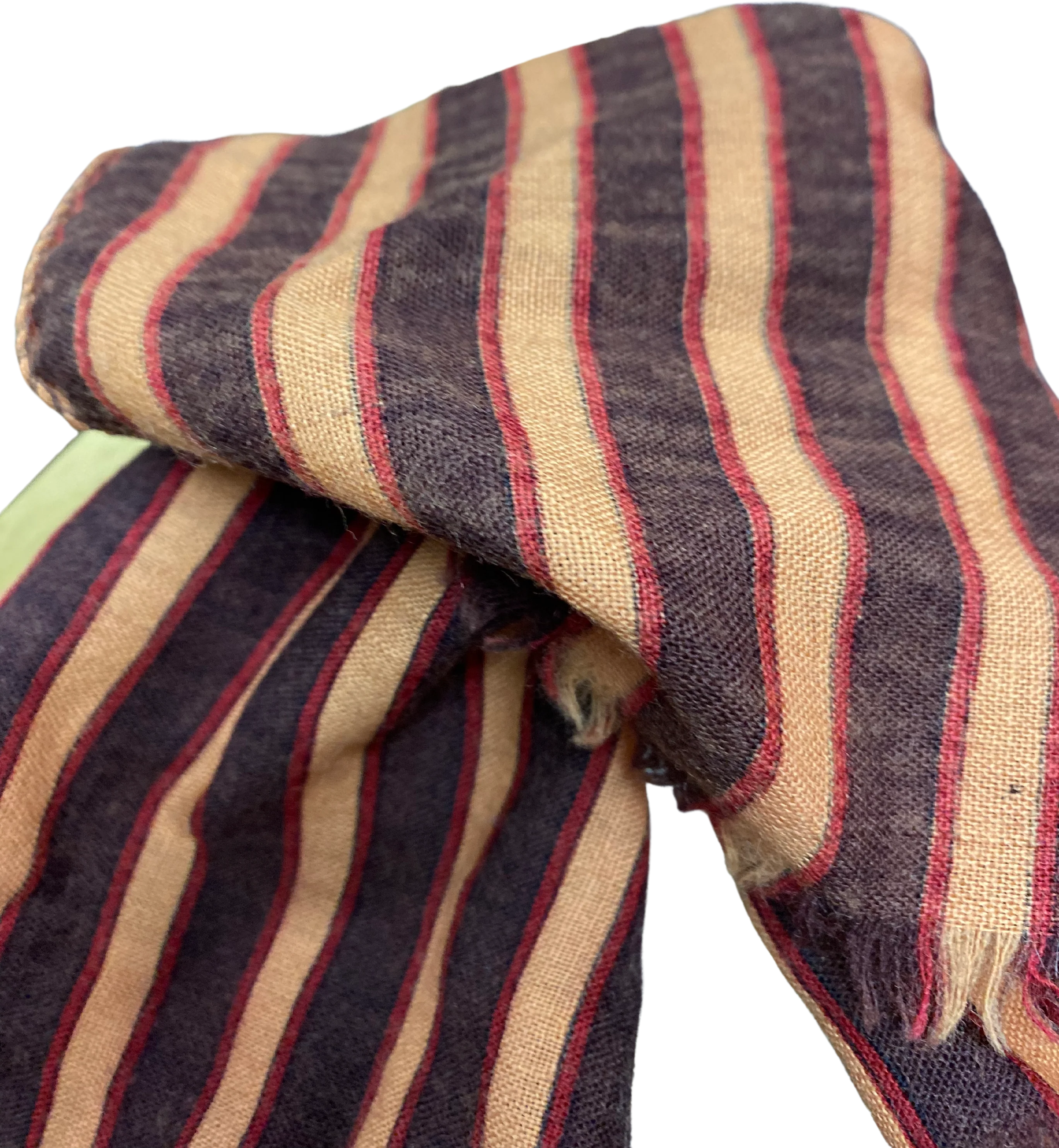 60s Womens/mens Cotton Pinstripe Scarf By Giorgio Armani