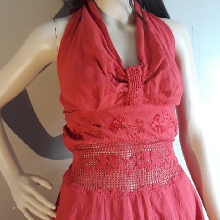 Rust Red Festival Dress - Image 3