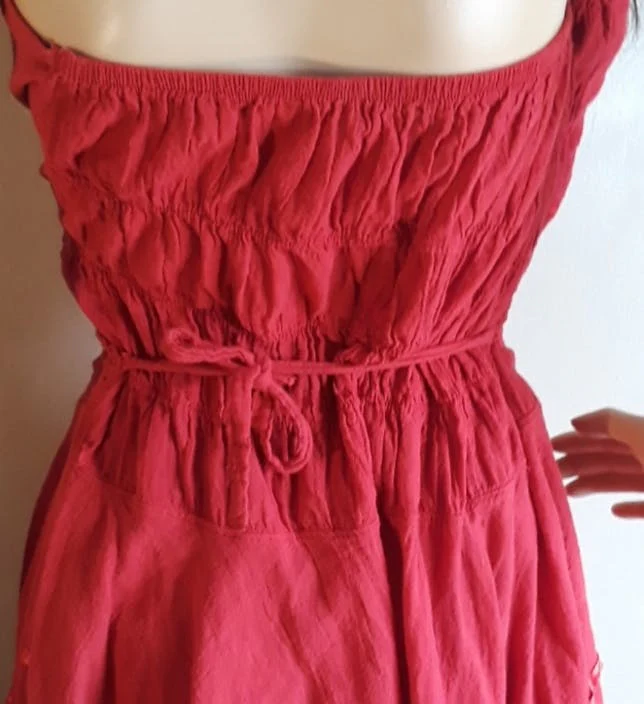 Rust Red Festival Dress - Image 4