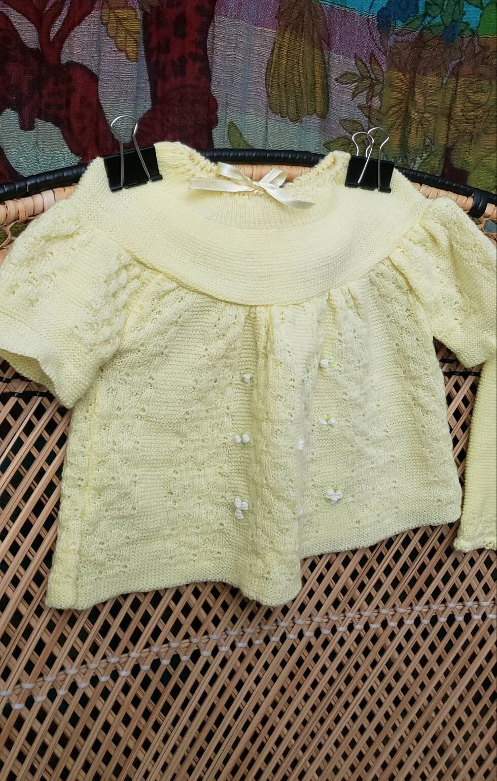 60s Yellow Knit Dress and Bloomers 6m by A Little Angel Original - Image 6