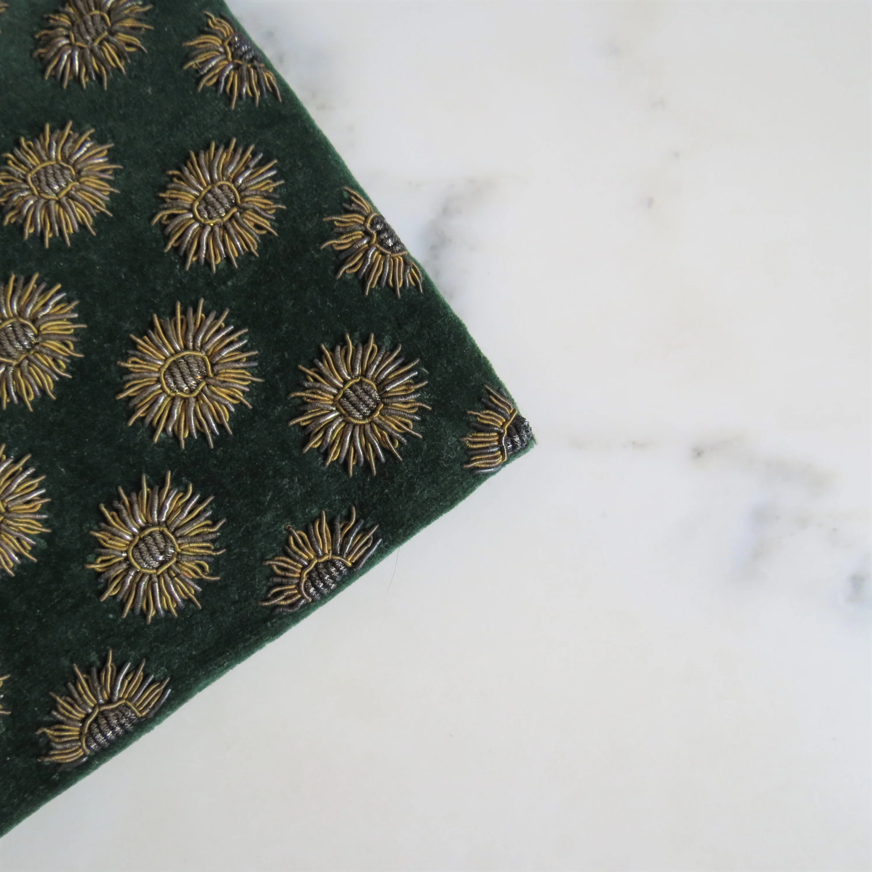 60s Zardozi Clutch Purse Gold Silver Embroidery India By Jaqat Narain & Sons - Image 5