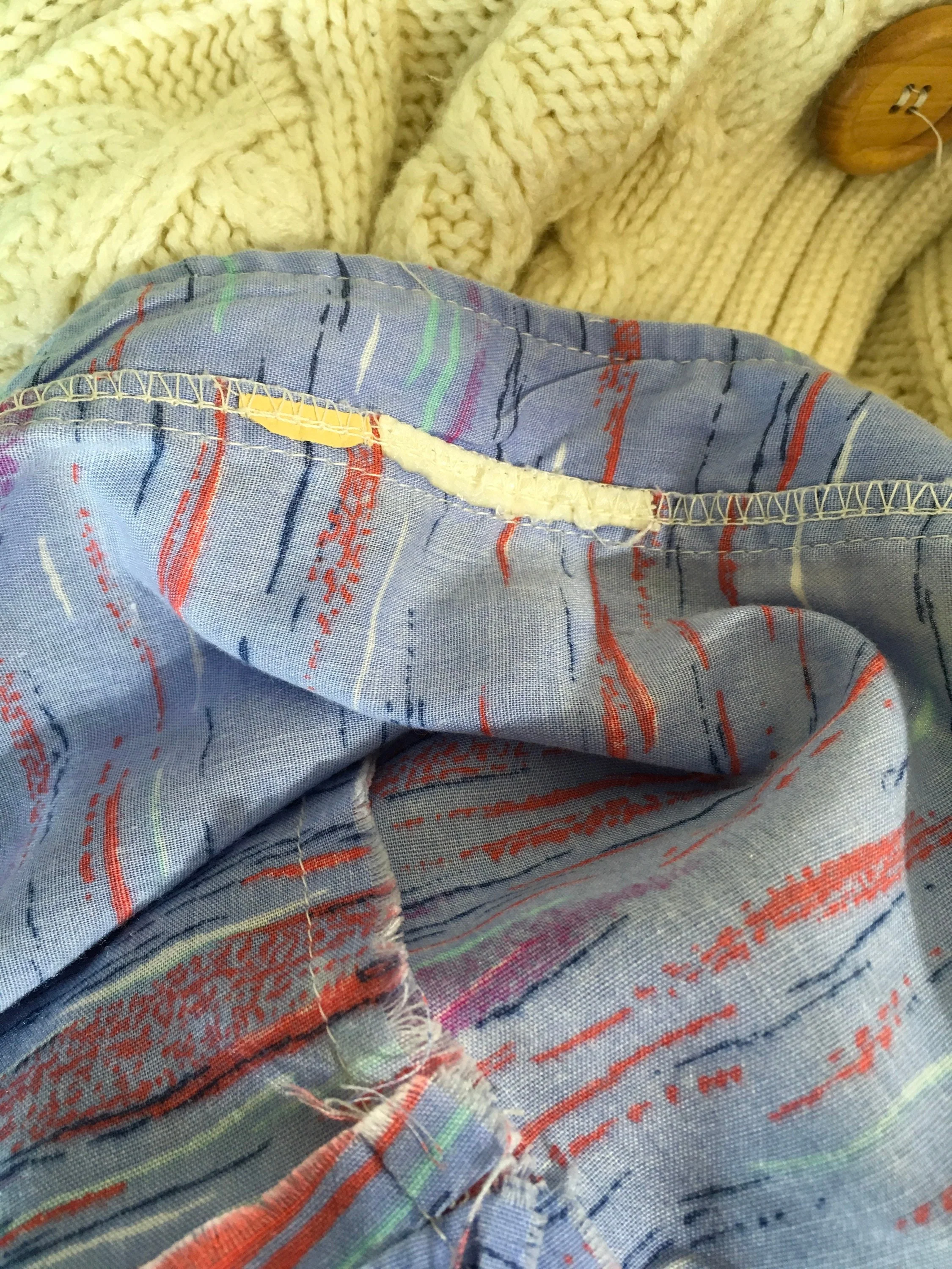 70’s Millworth Scenic Print Square Dance Halter Dress - Image 7