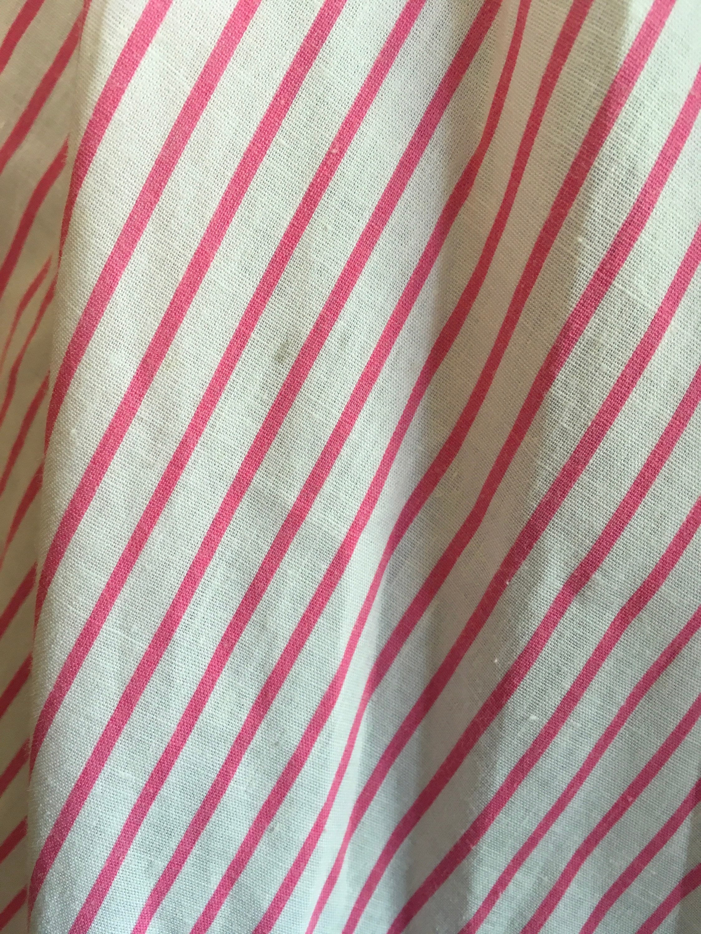 70’s Pink White Chevron Halter Cotton Dress by Foxy Lady - Image 9