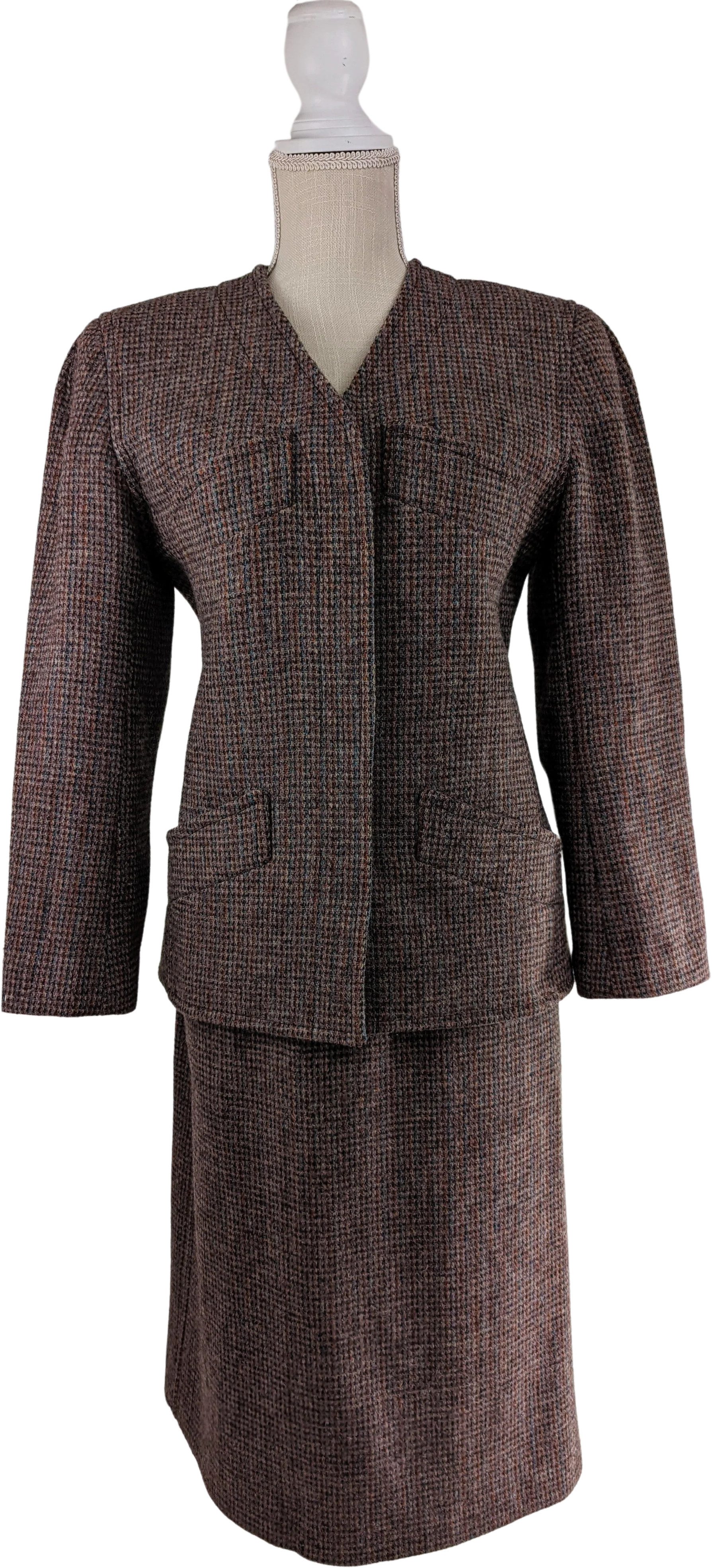 70s 100% Pure Scottish Wool Two Piece Suit Set by Harris Tweed