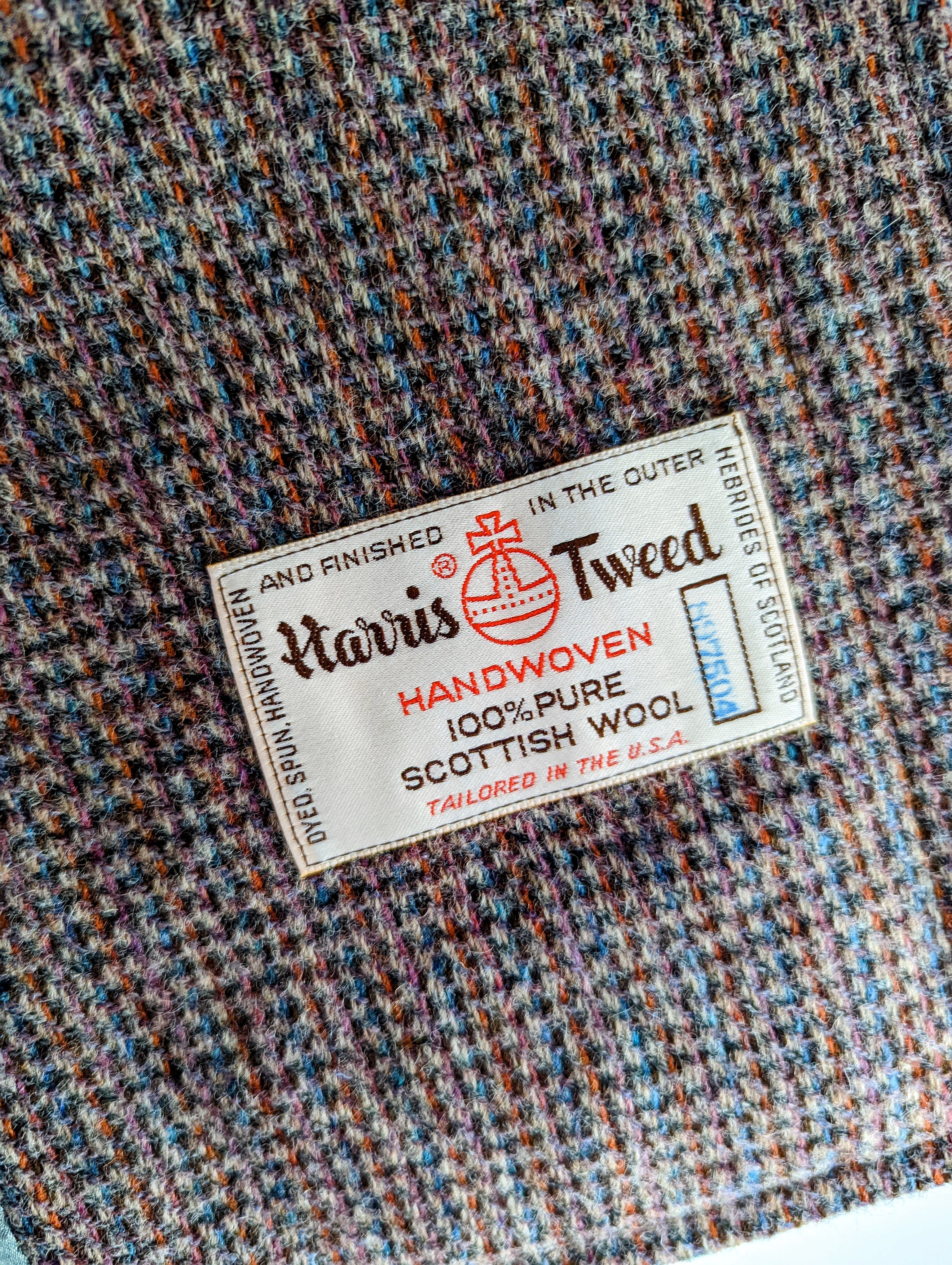 70s 100% Pure Scottish Wool Two Piece Suit Set by Harris Tweed - Image 8