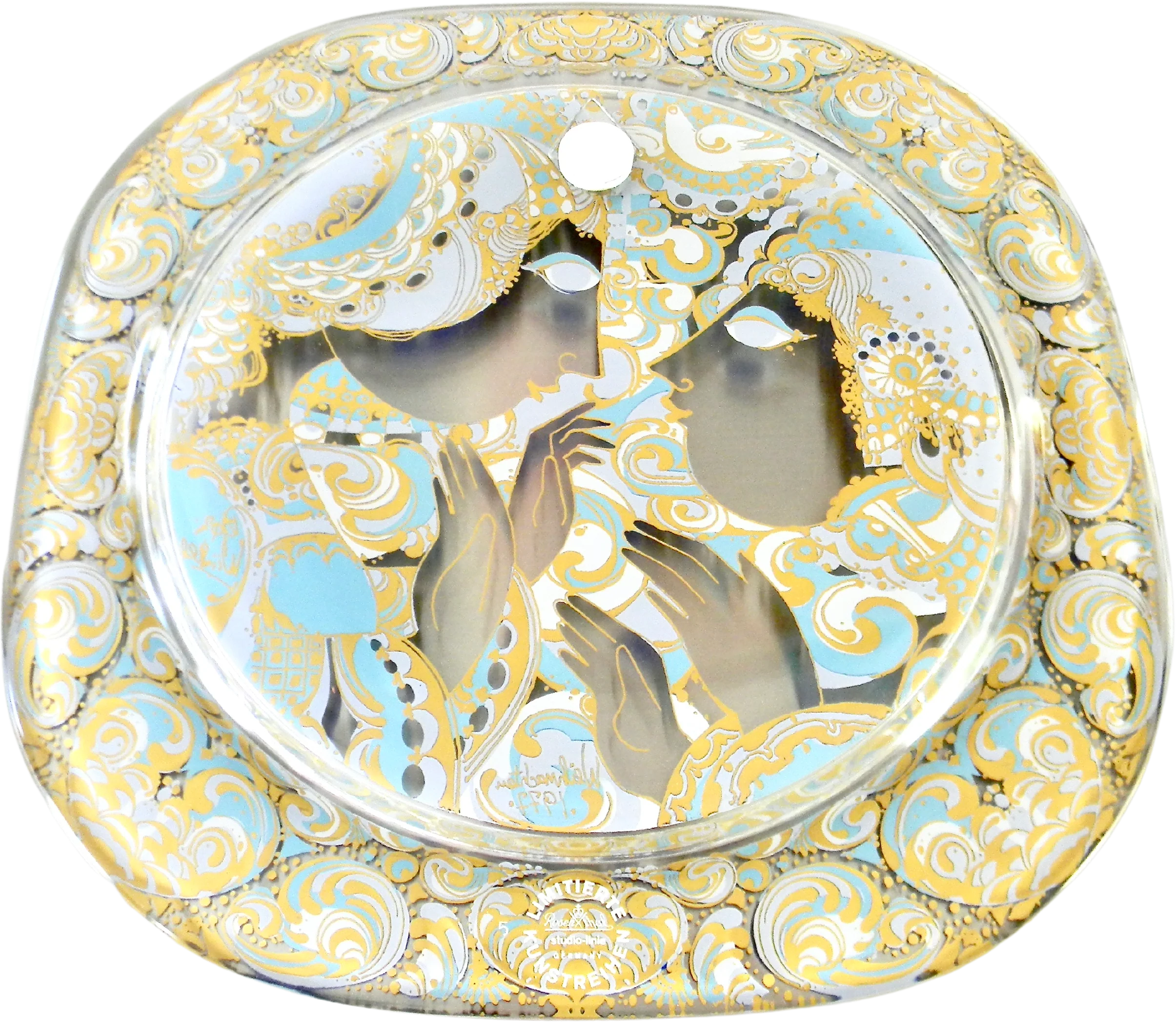 70s 1977 Bjorn Wiinblad Annunciation Decorative Plate By Rosenthal Studio Linie - Image 2