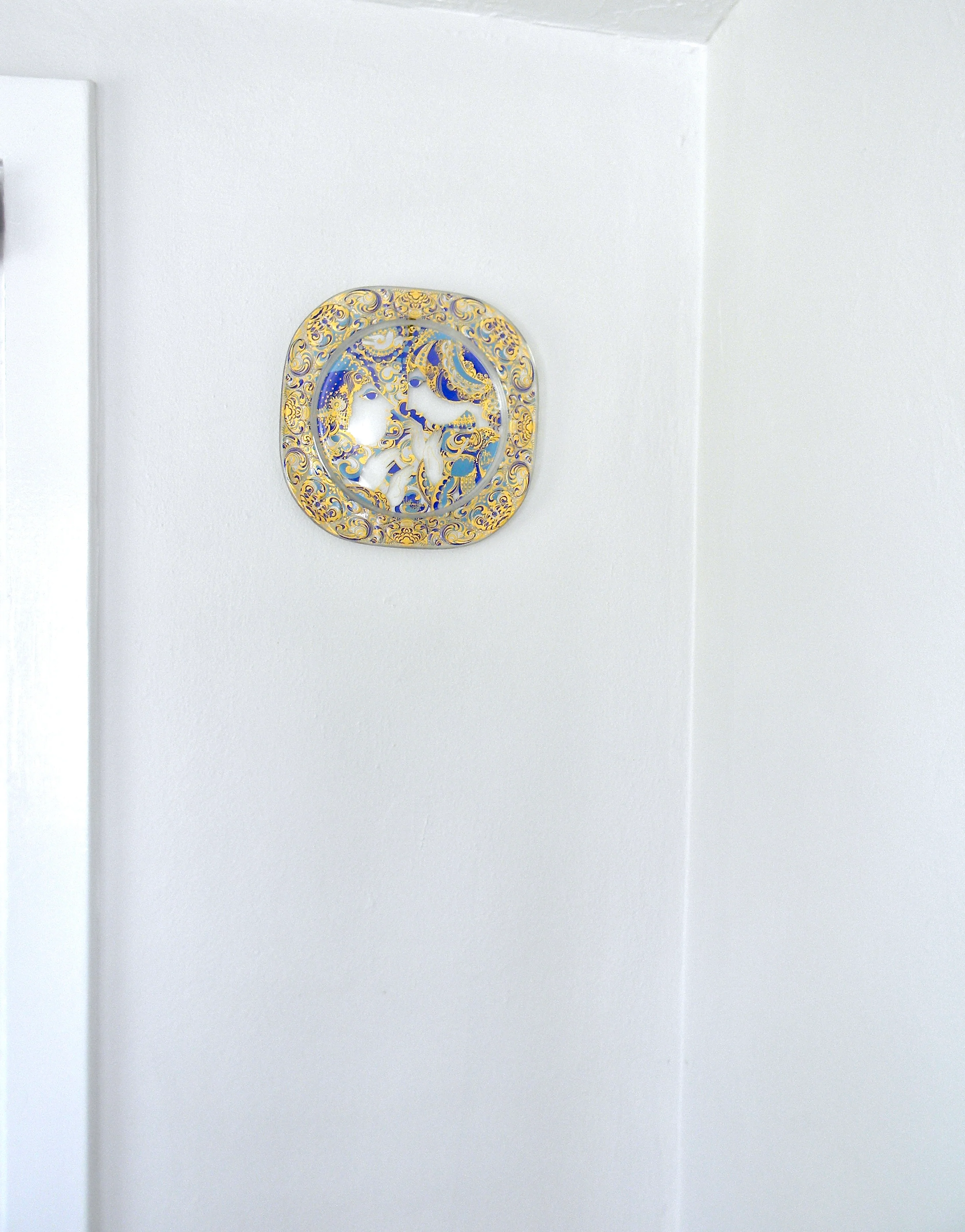 70s 1977 Bjorn Wiinblad Annunciation Decorative Plate By Rosenthal Studio Linie - Image 4
