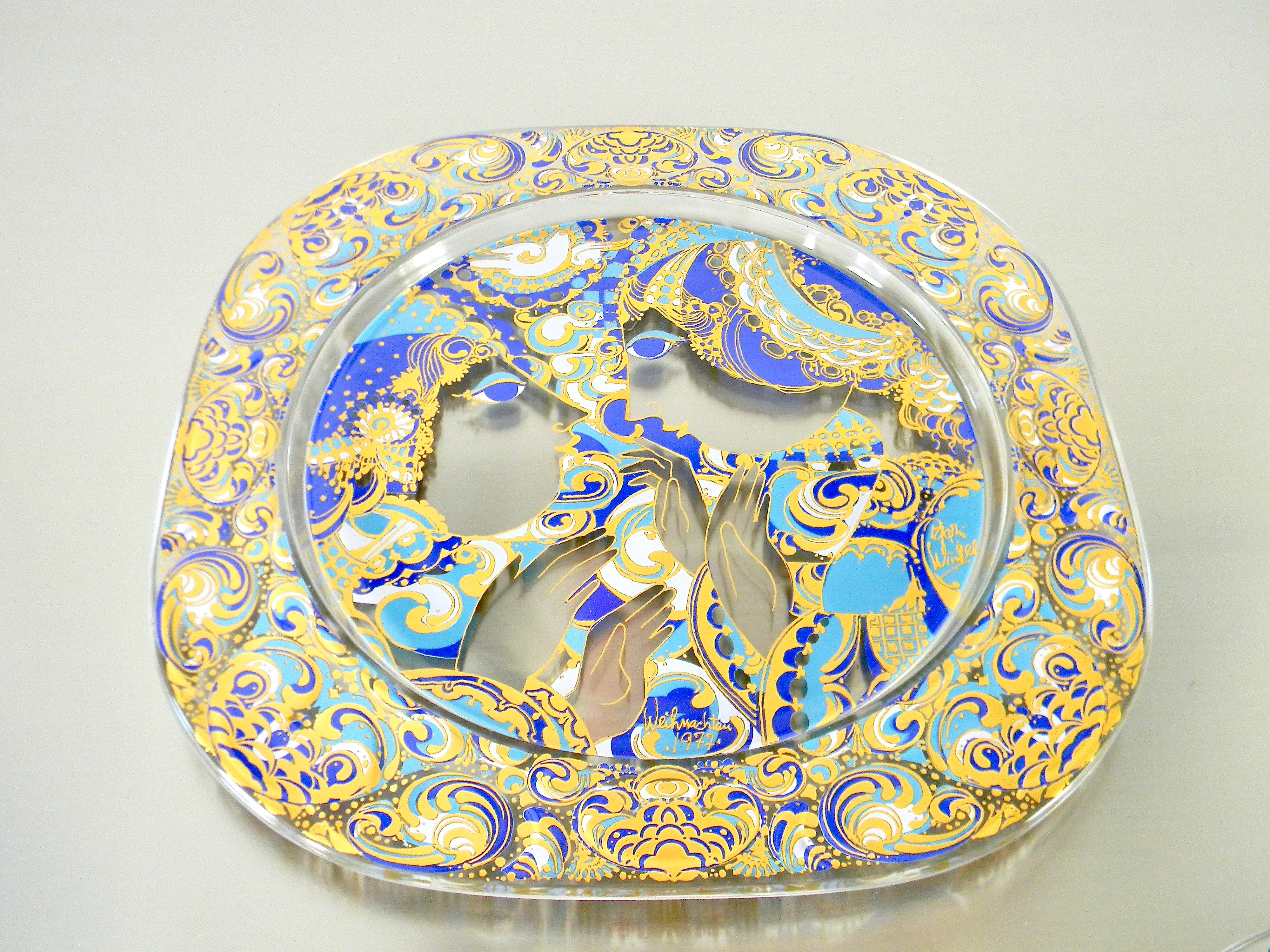 70s 1977 Bjorn Wiinblad Annunciation Decorative Plate By Rosenthal Studio Linie - Image 9