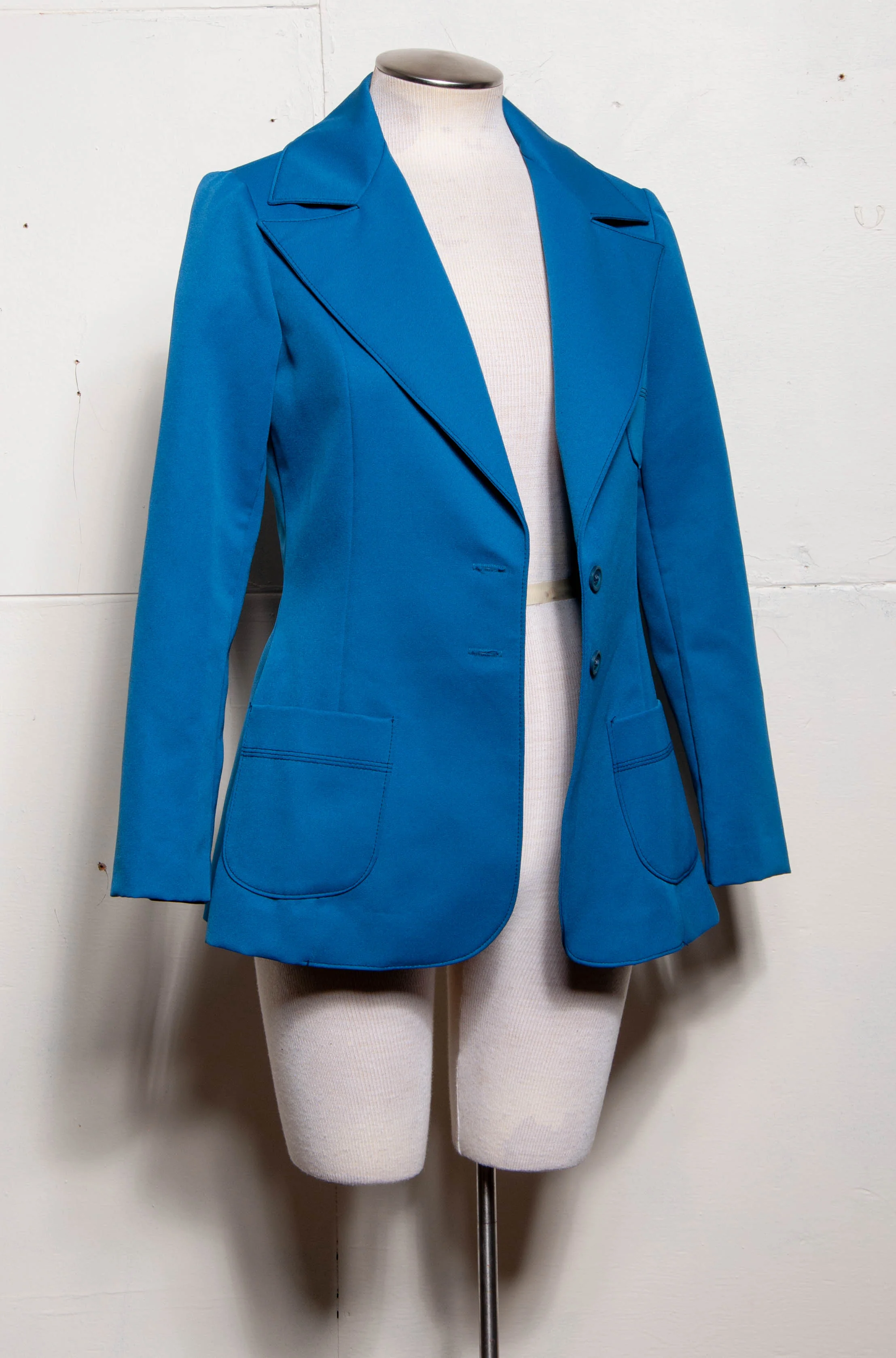 70s 3 Pocket Bright Blue Vintage Blazer by Bobbie Brooks - Image 7