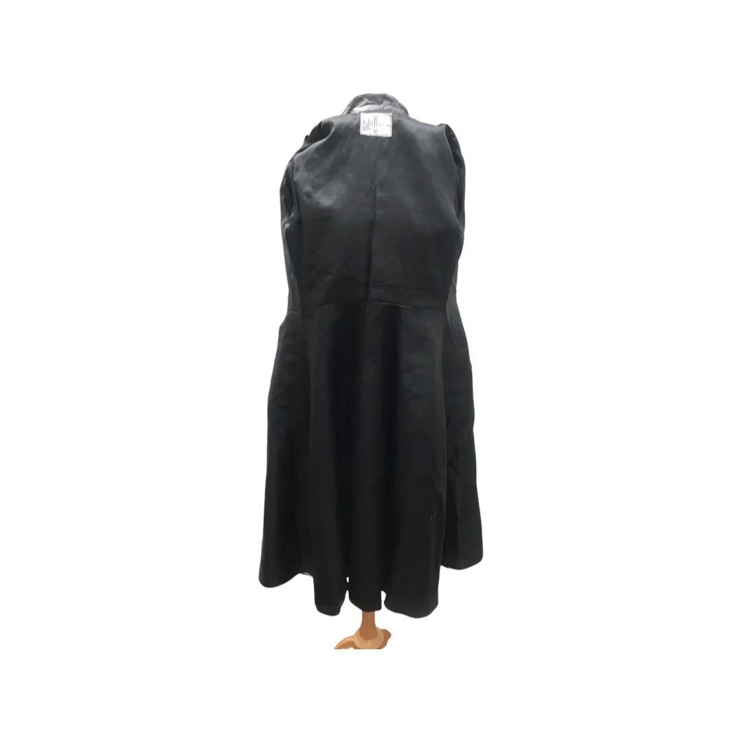 70s 70s Black Lamb Buttery Leather Coat Trench Spy - Image 14